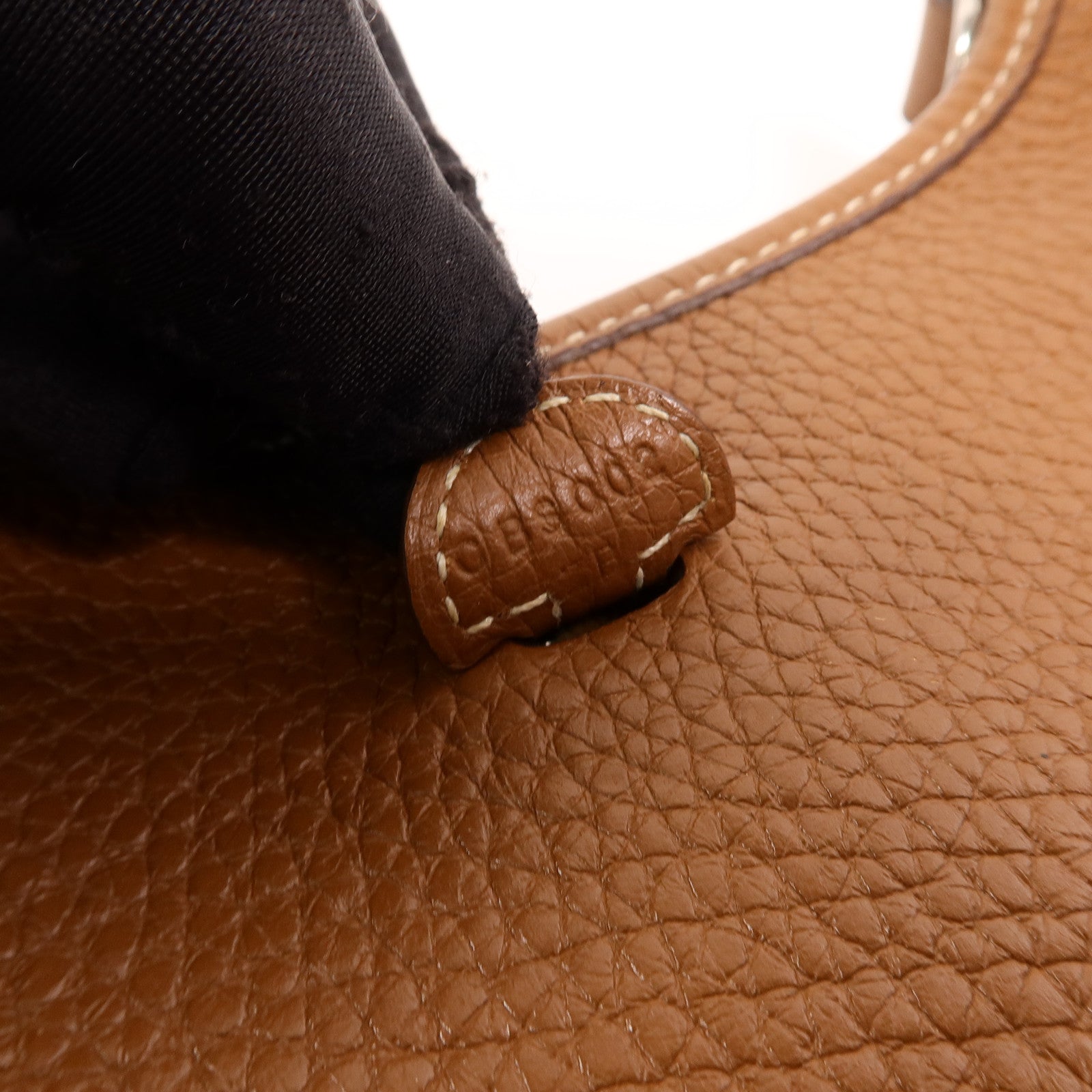 HERMES Clemence皮革Evelyne TPM肩背袋Gold