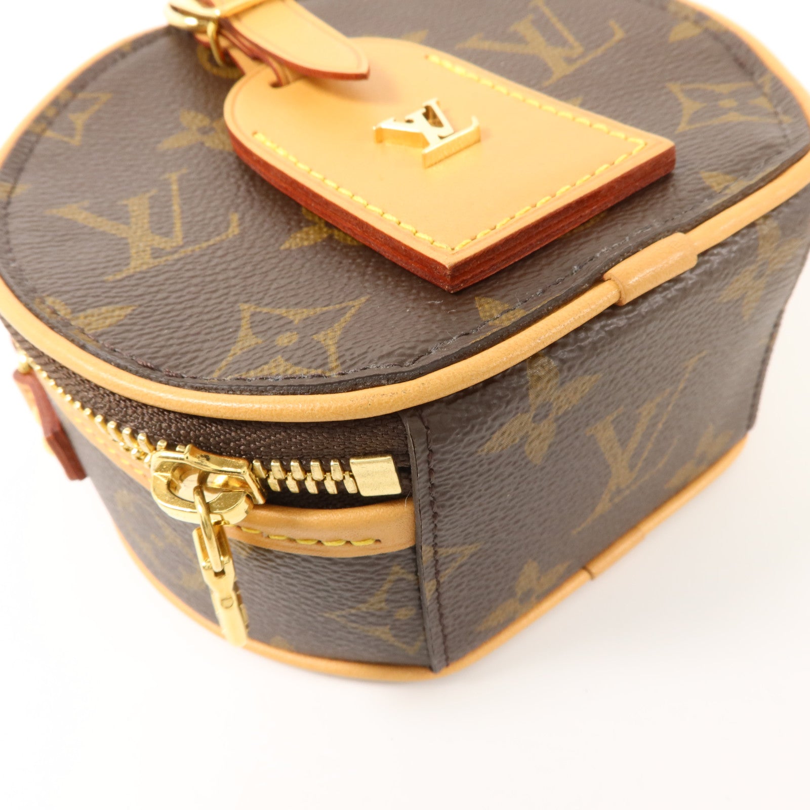 LOUIS VUITTON Monogram Mini Boite Chapeau金扣手挽肩背兩用袋