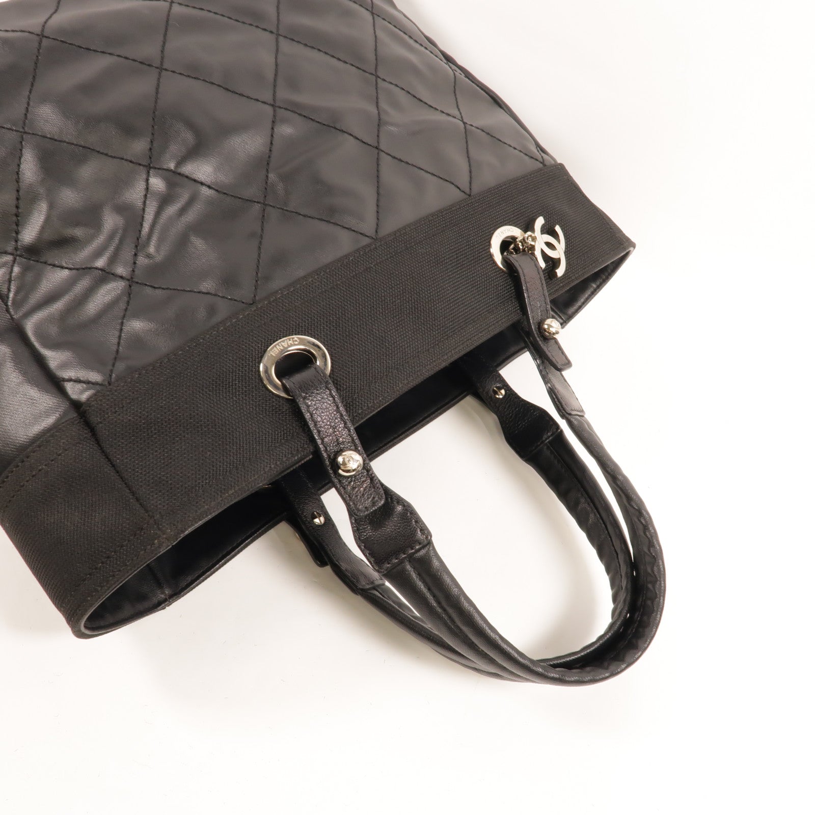CHANEL 塗層帆布Paris Biarritz Tote手挽袋