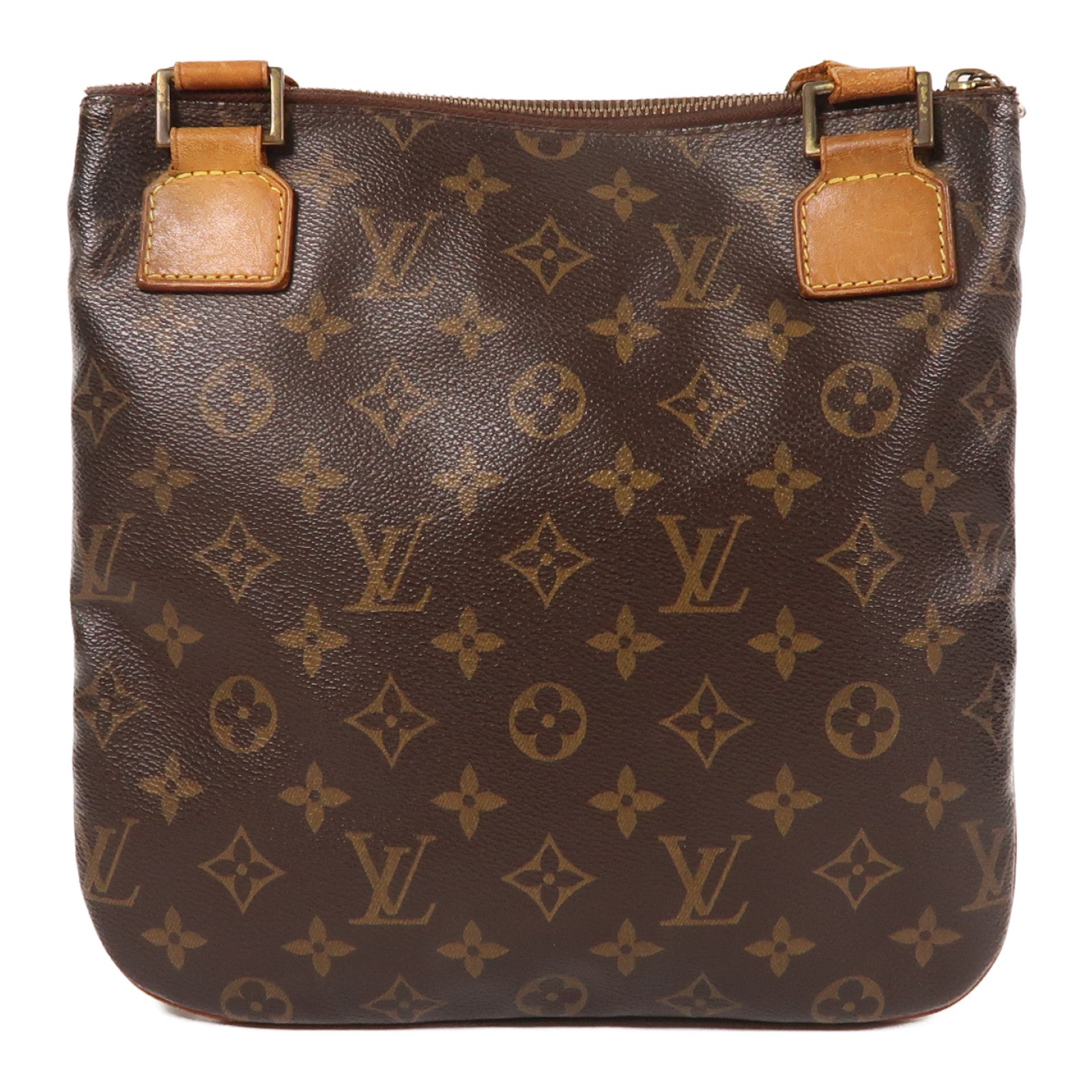 LOUIS VUITTON Monogram Pochette Bosphore金扣肩背袋啡色