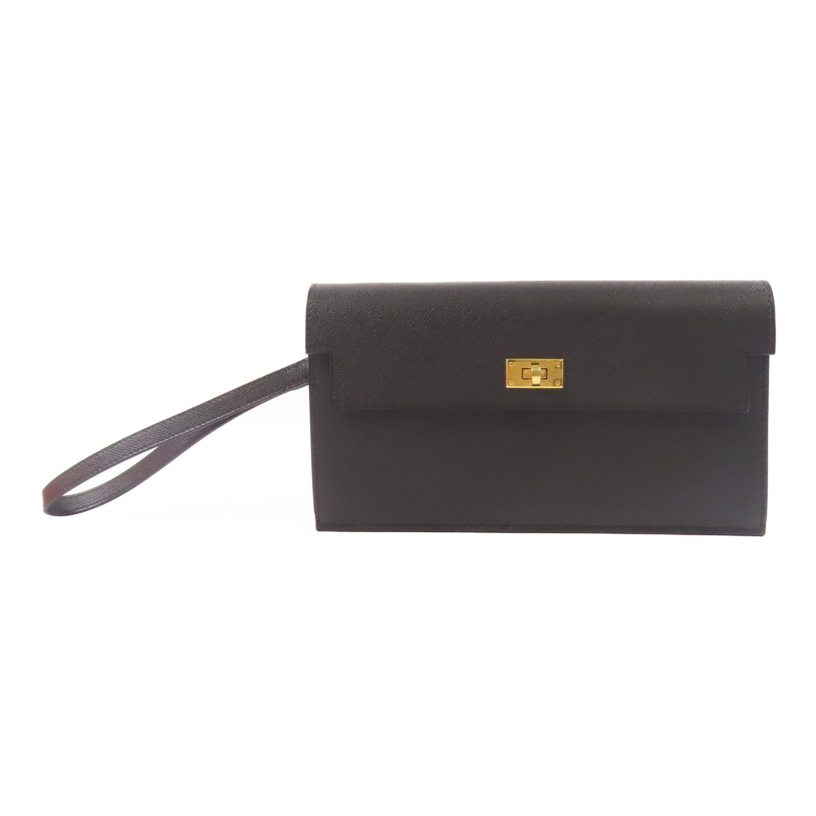 HERMES Madame皮革Kelly Pocket金扣長錢包