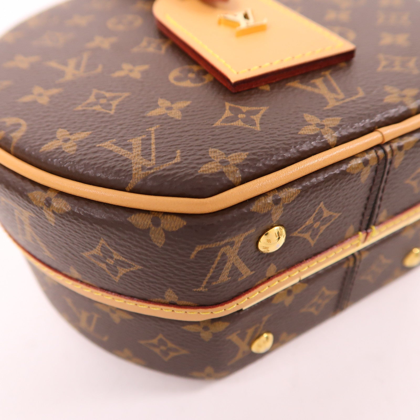 LOUIS VUITTON LV GHW Petite Boite Chapeau 2 Way Bag M43514 Monogram Brown