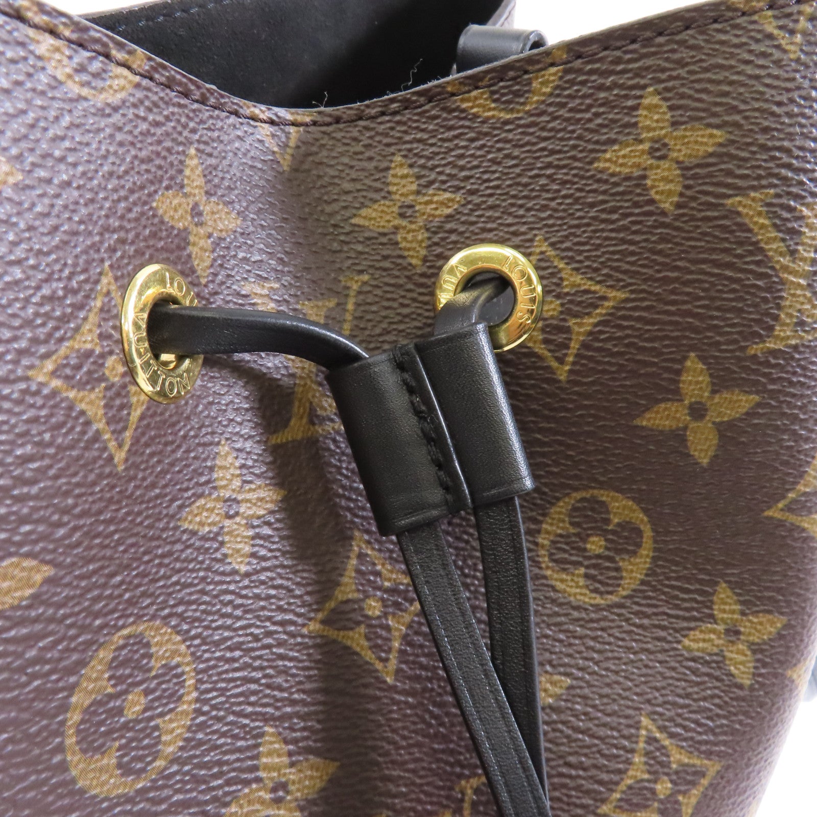 LOUIS VUITTON Monogram Neo Noe  MM金扣肩背袋啡色