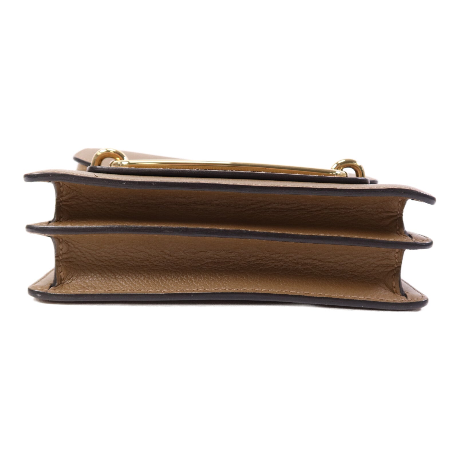 HERMES Evercolor皮革Mini Roulis金扣肩背袋