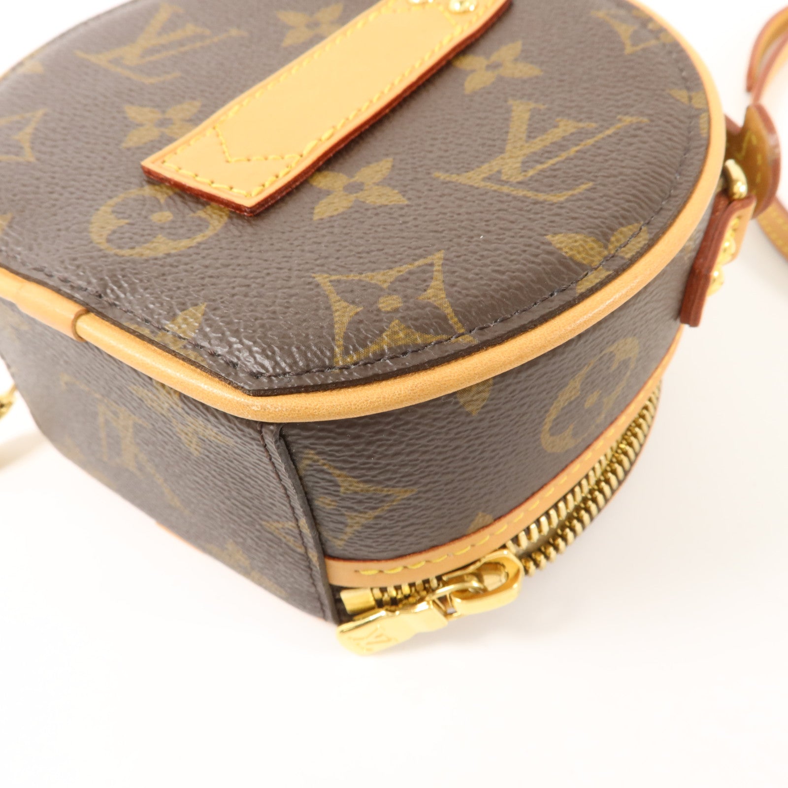LOUIS VUITTON Monogram Mini Boite Chapeau金扣手挽肩背兩用袋