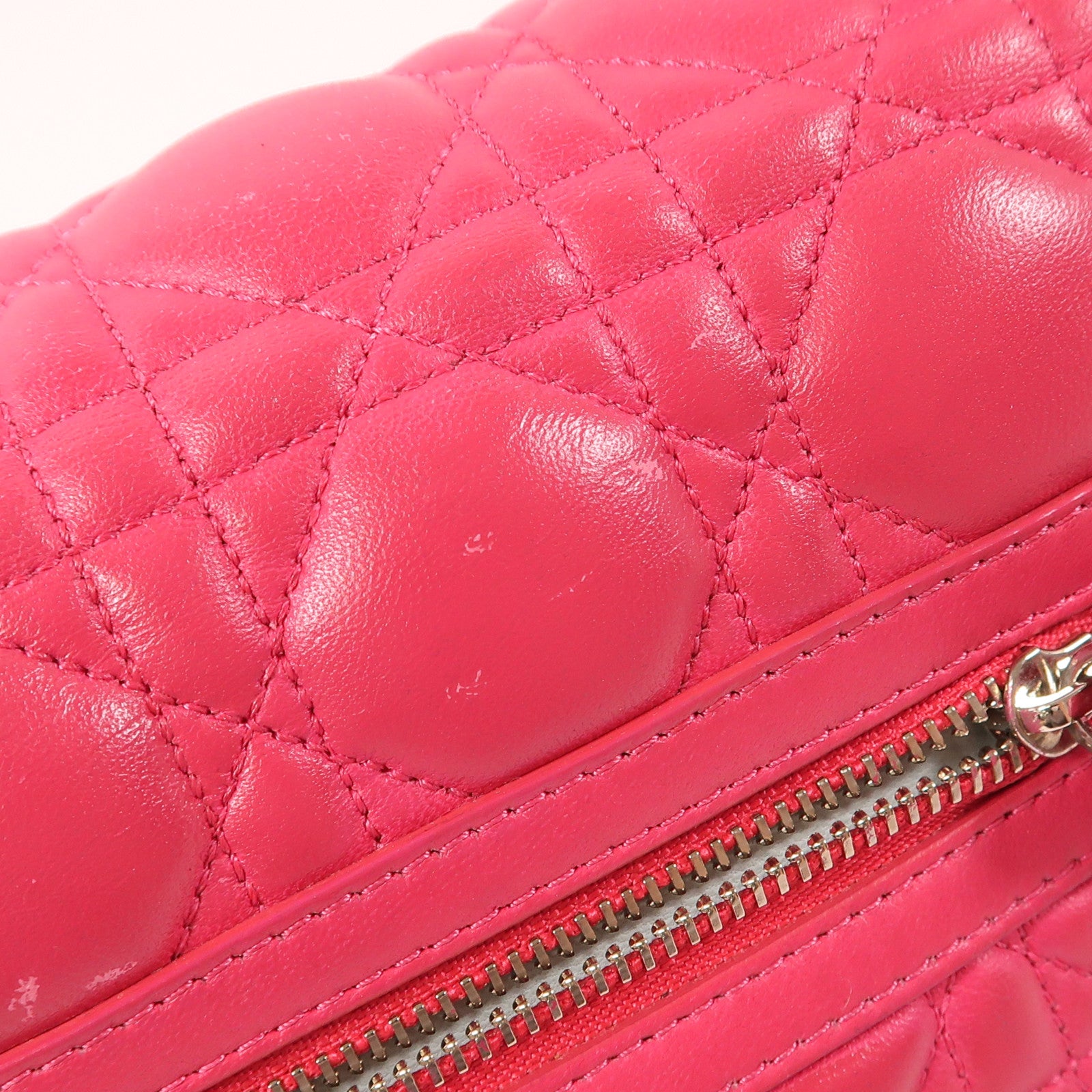 Dior 羊皮皮革Chain Shoulder銀扣鏈帶肩背袋