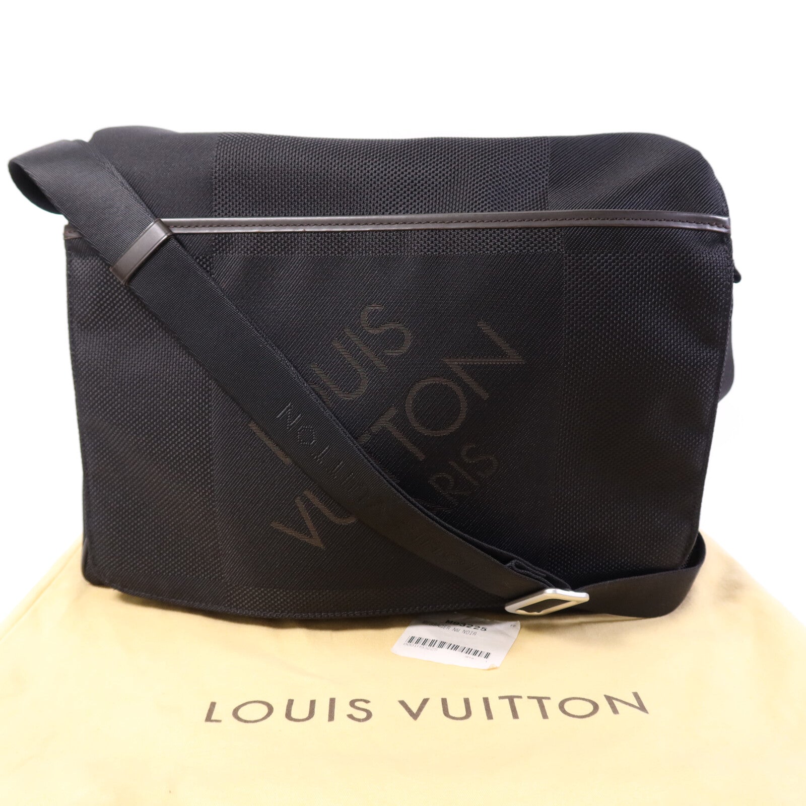 LOUIS VUITTON Damier Geant Petit Messager銀扣肩背袋