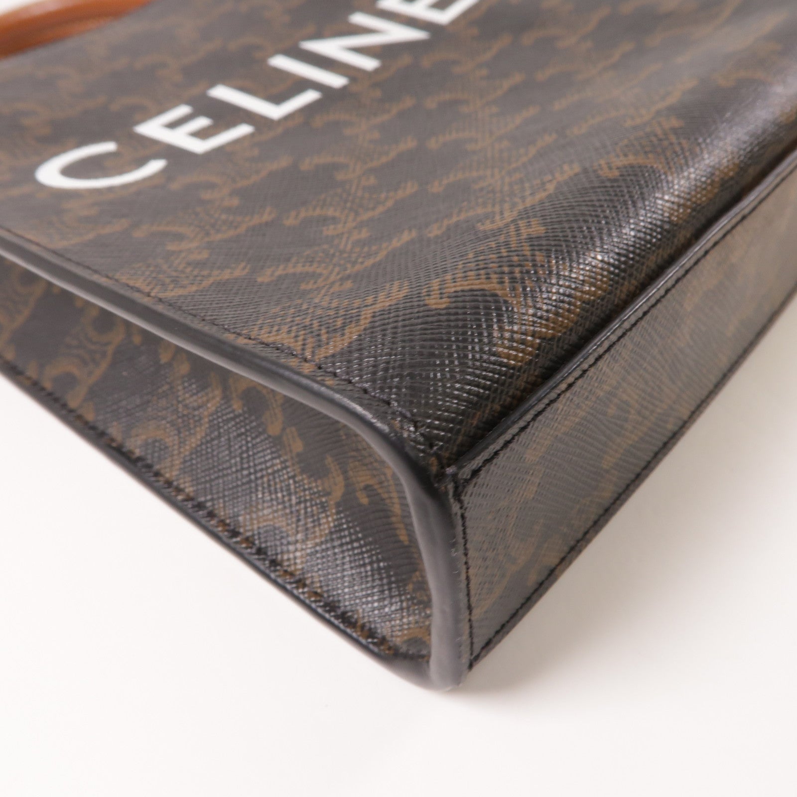 CELINE 帆布Cabas Tote金扣手挽肩背兩用袋