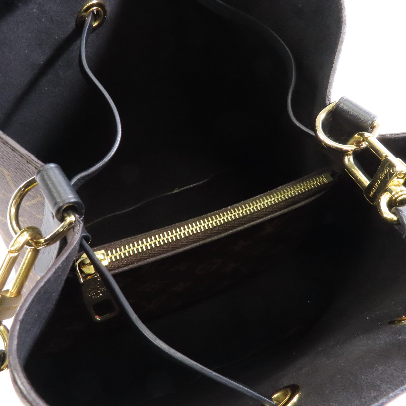 LOUIS VUITTON Monogram Neo Noe  MM金扣肩背袋啡色