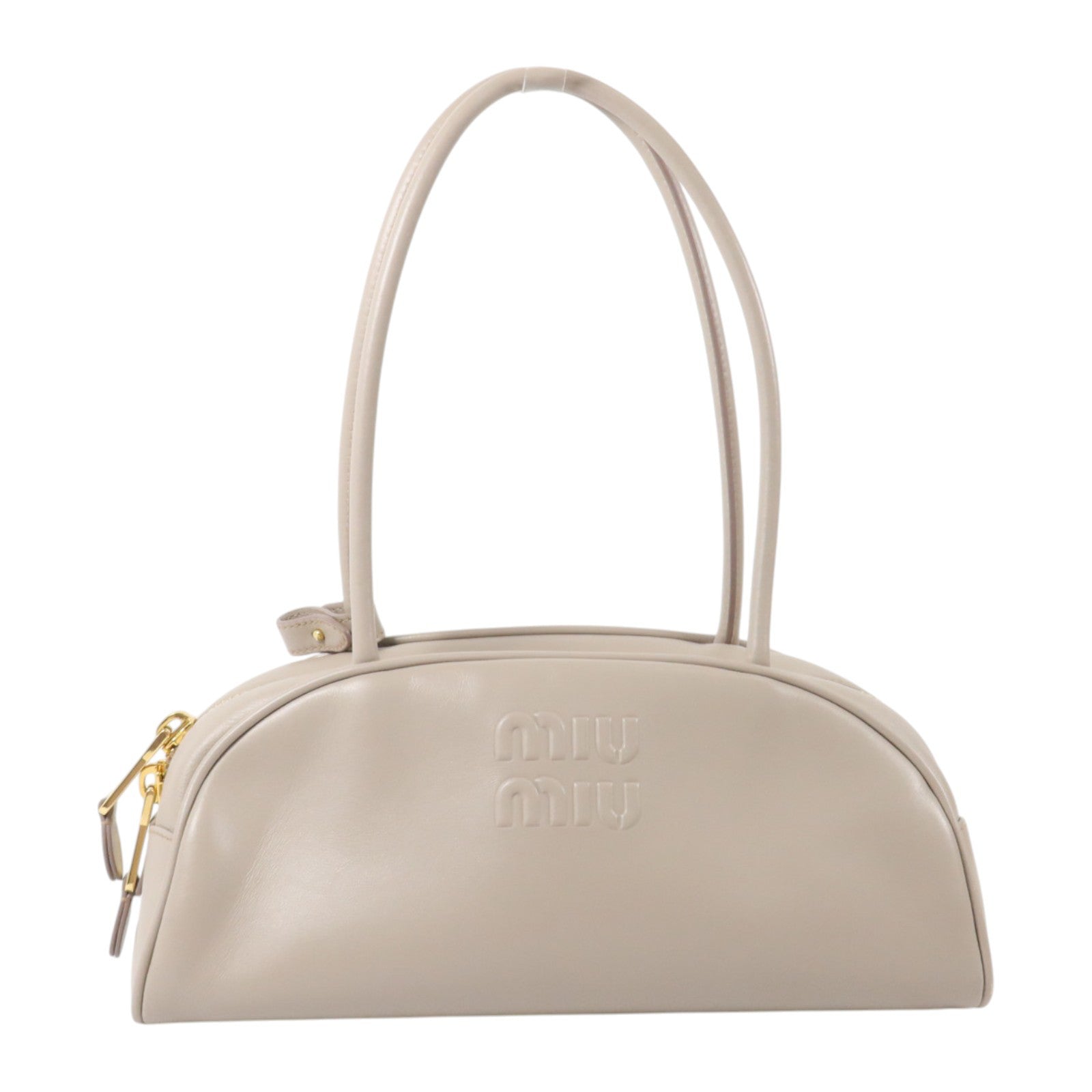 Miu Miu 牛皮皮革Beau金扣肩背袋