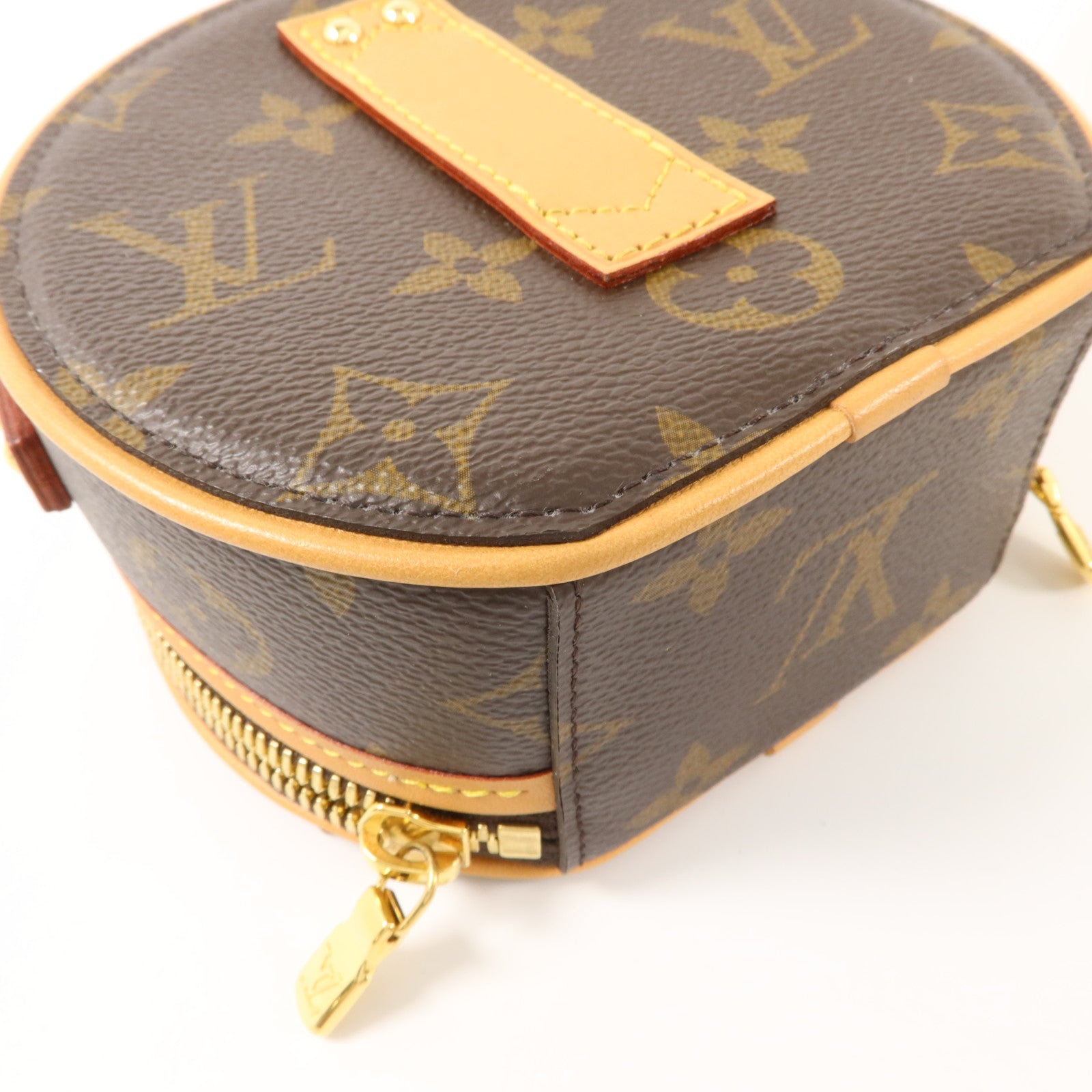 LOUIS VUITTON Monogram Mini Boite Chapeau金扣手挽肩背兩用袋