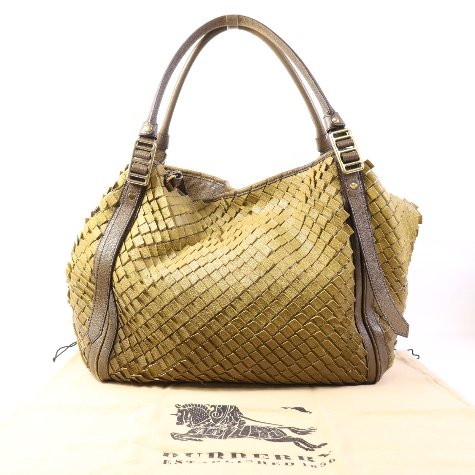 BURBERRY 牛皮皮革Shoulder Bag金扣肩背袋