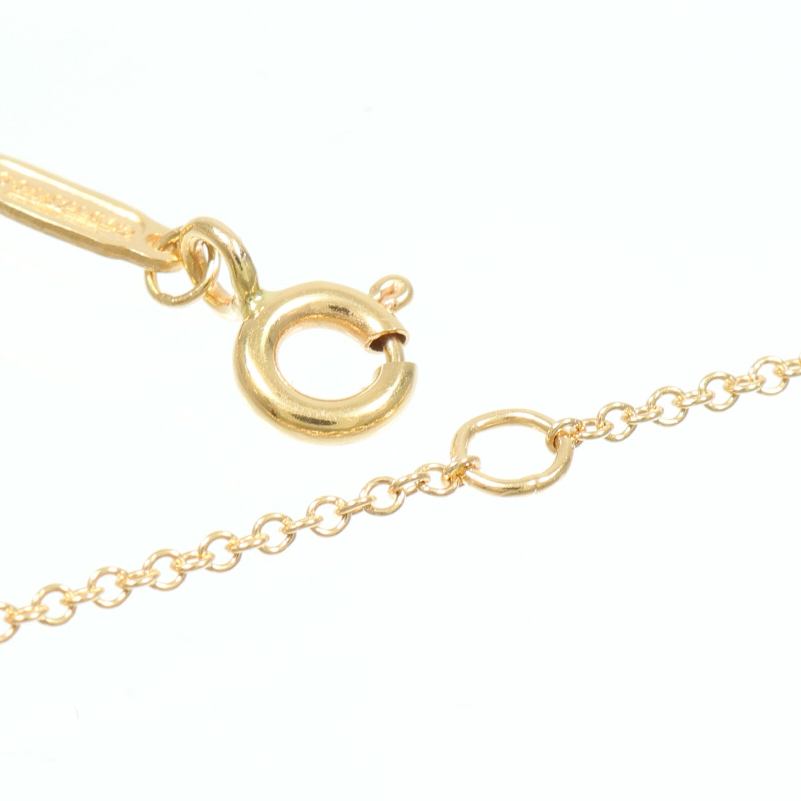 TIFFANY＆CO 18K玫瑰金T Smile Necklace Small項鍊