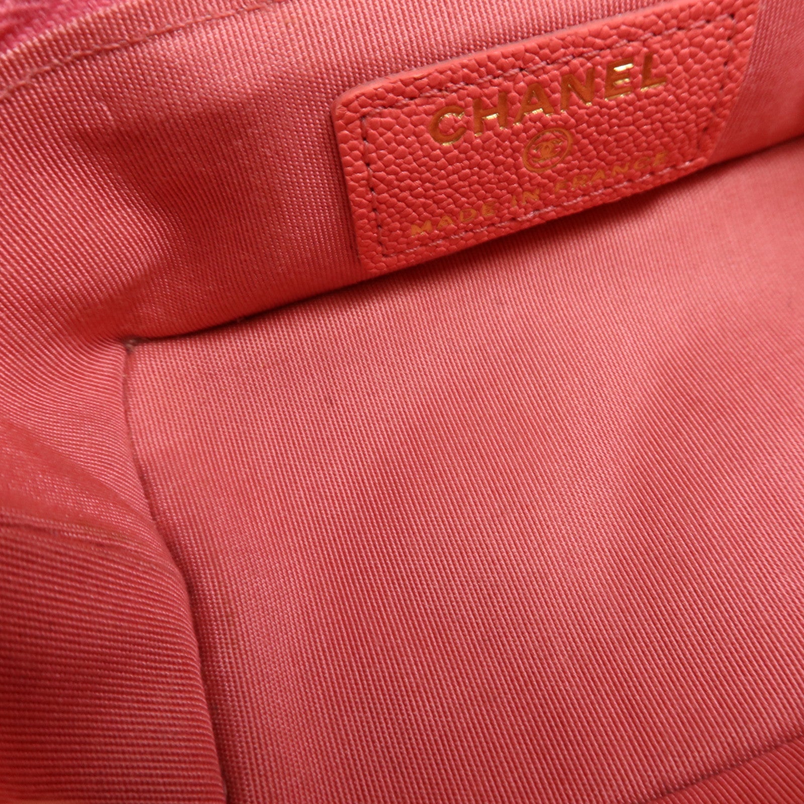 CHANEL 牛皮皮革Matelasse Mini Vanity金扣手挽肩背兩用袋