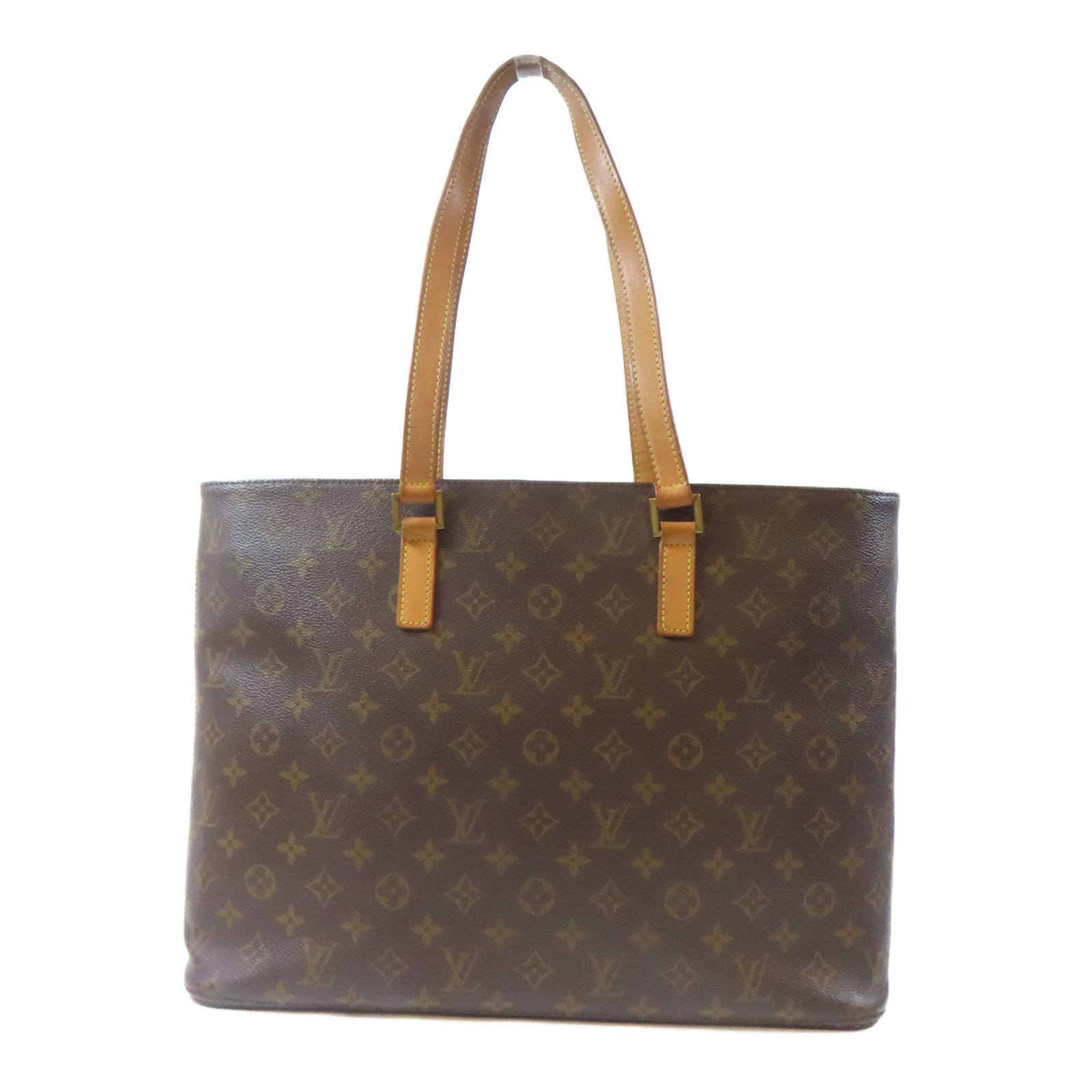 LOUIS VUITTON Monogram Luco Tote Bag金扣手挽袋啡色