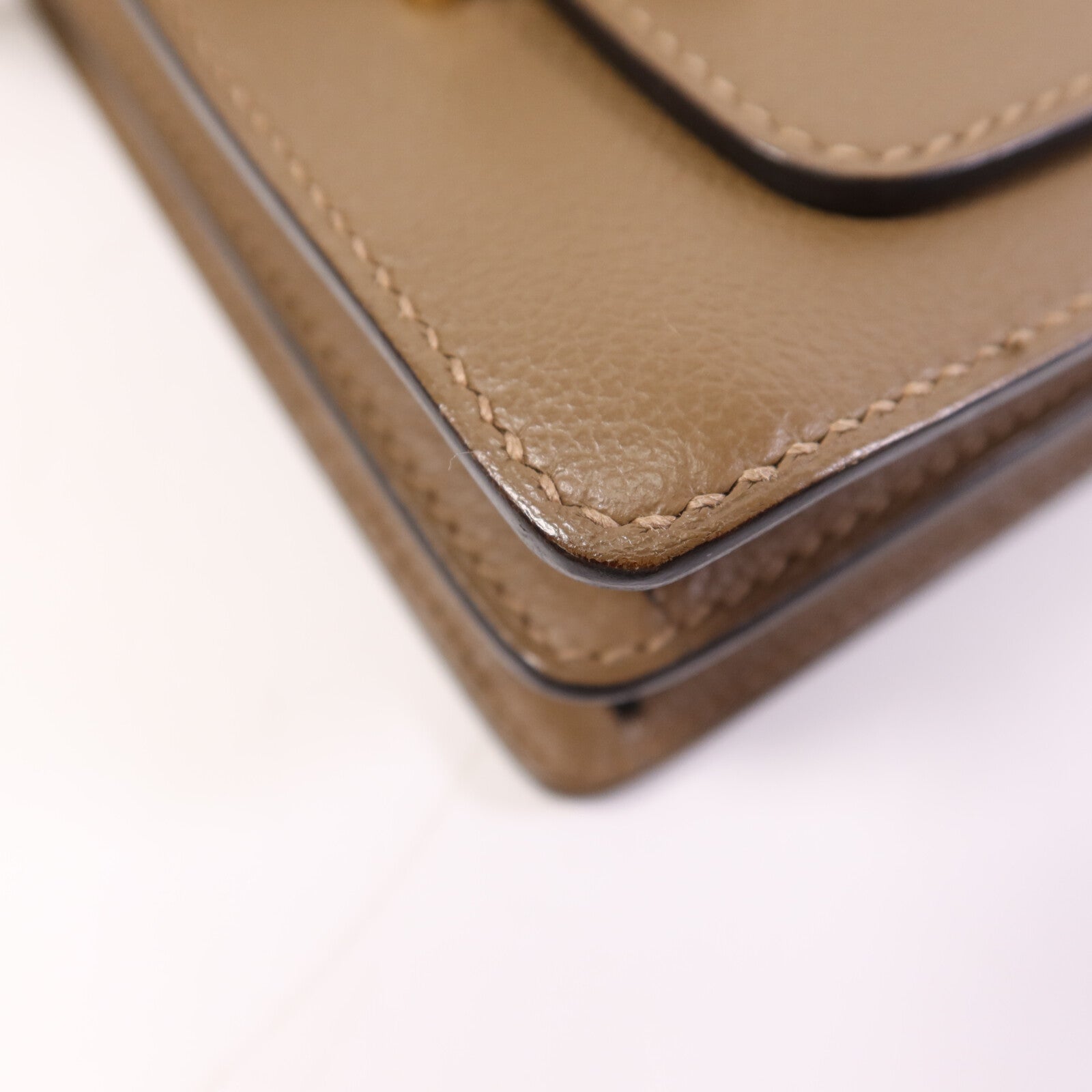 HERMES Evercolor皮革Mini Roulis金扣肩背袋