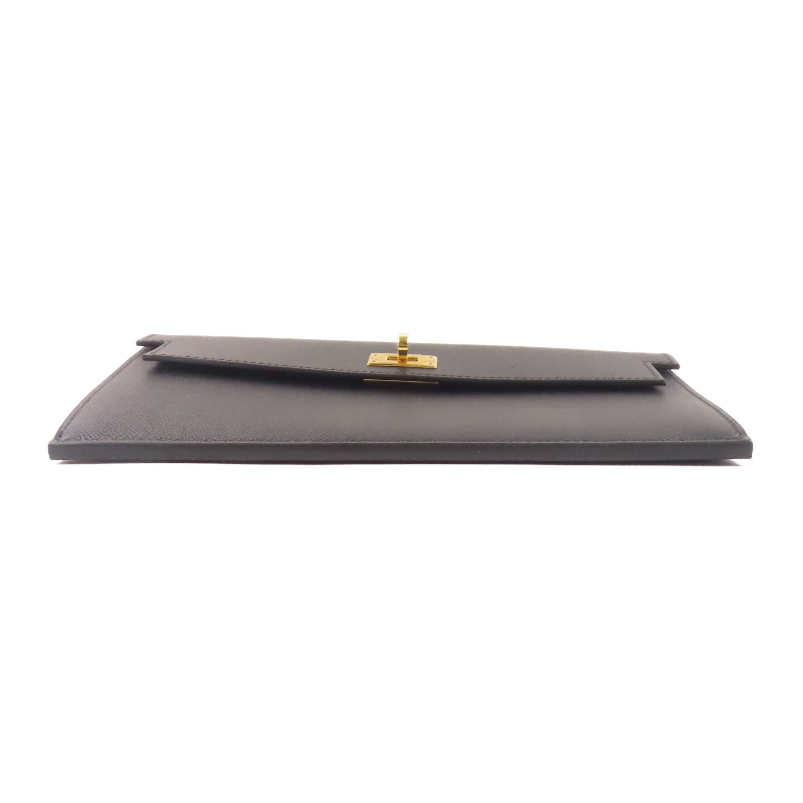 HERMES Madame皮革Kelly Pocket金扣長錢包