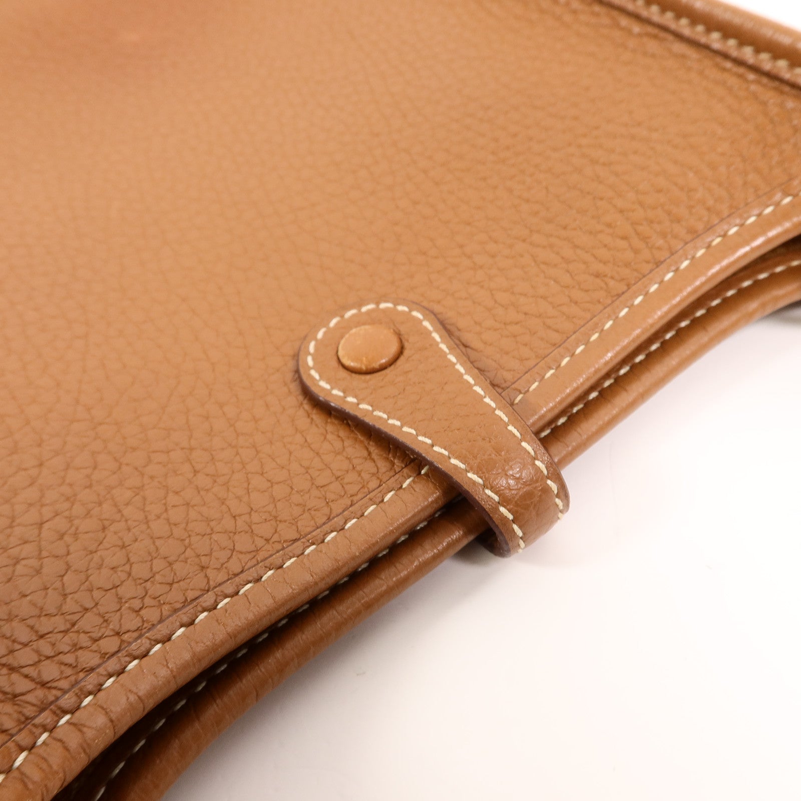HERMES Clemence皮革Evelyne TPM肩背袋Gold
