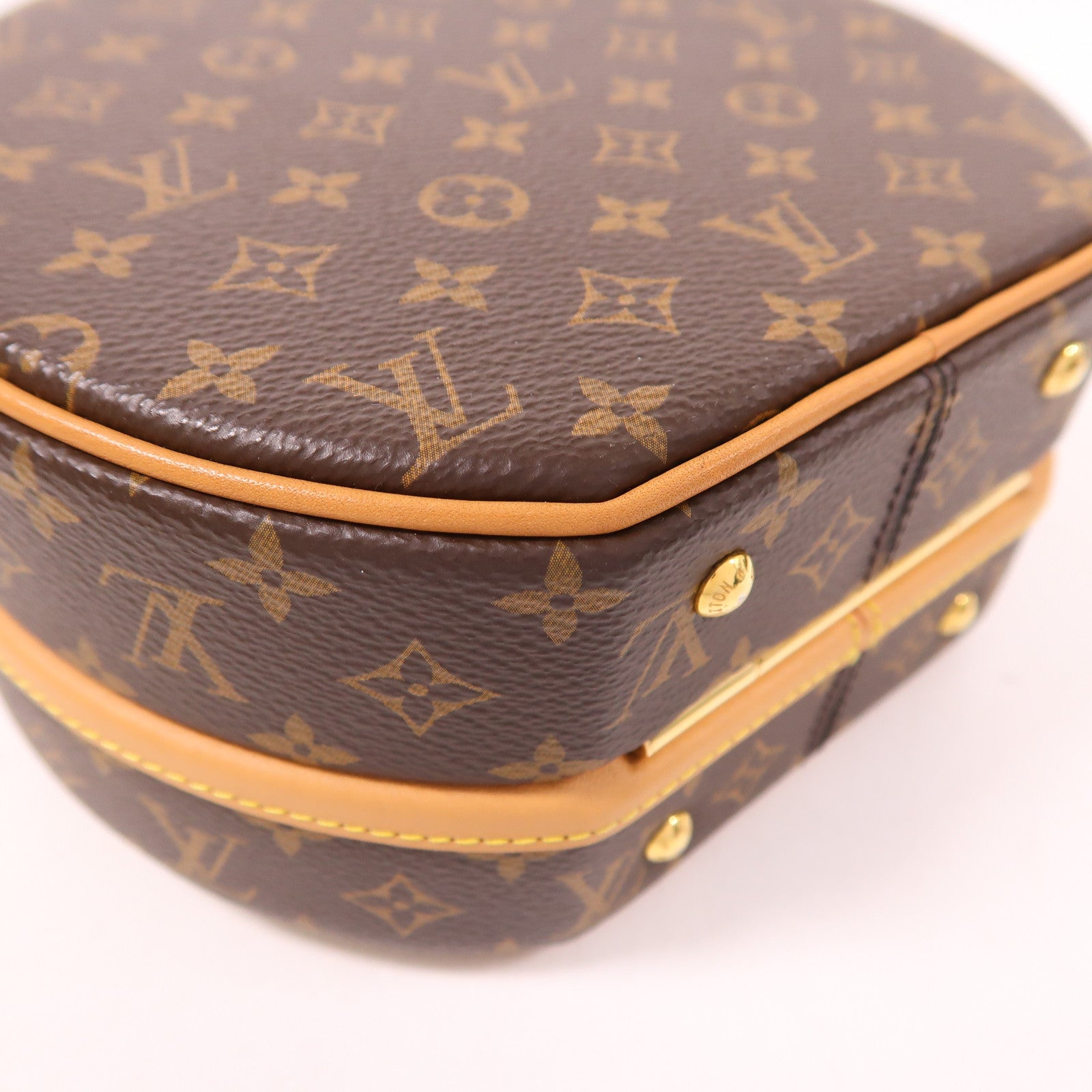 LOUIS VUITTON LV GHW Petite Boite Chapeau 2 Way Bag M43514 Monogram Brown