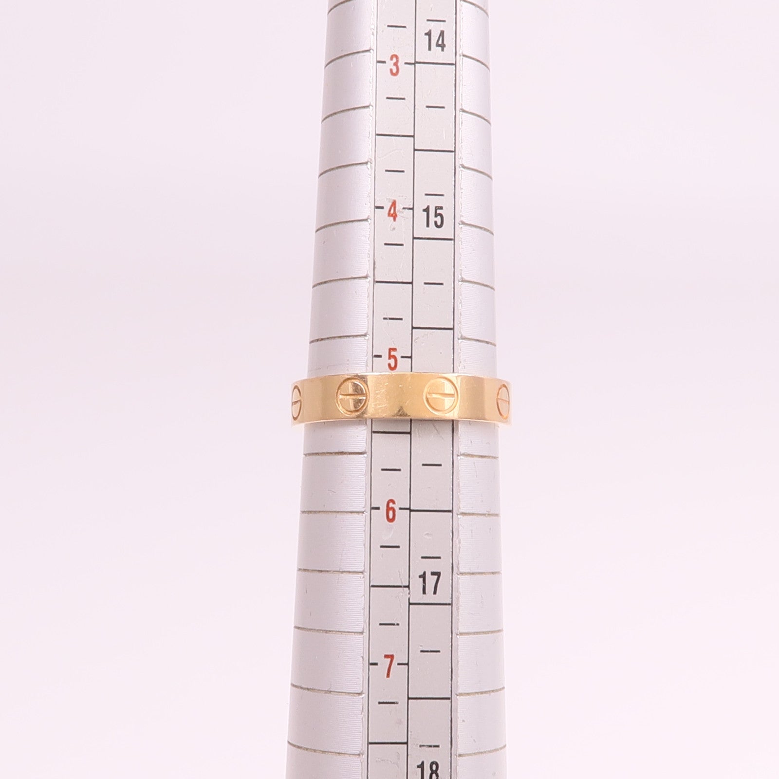 CARTIER 18K玫瑰金Mini Love Ring戒指Cartier#50/US#5.25