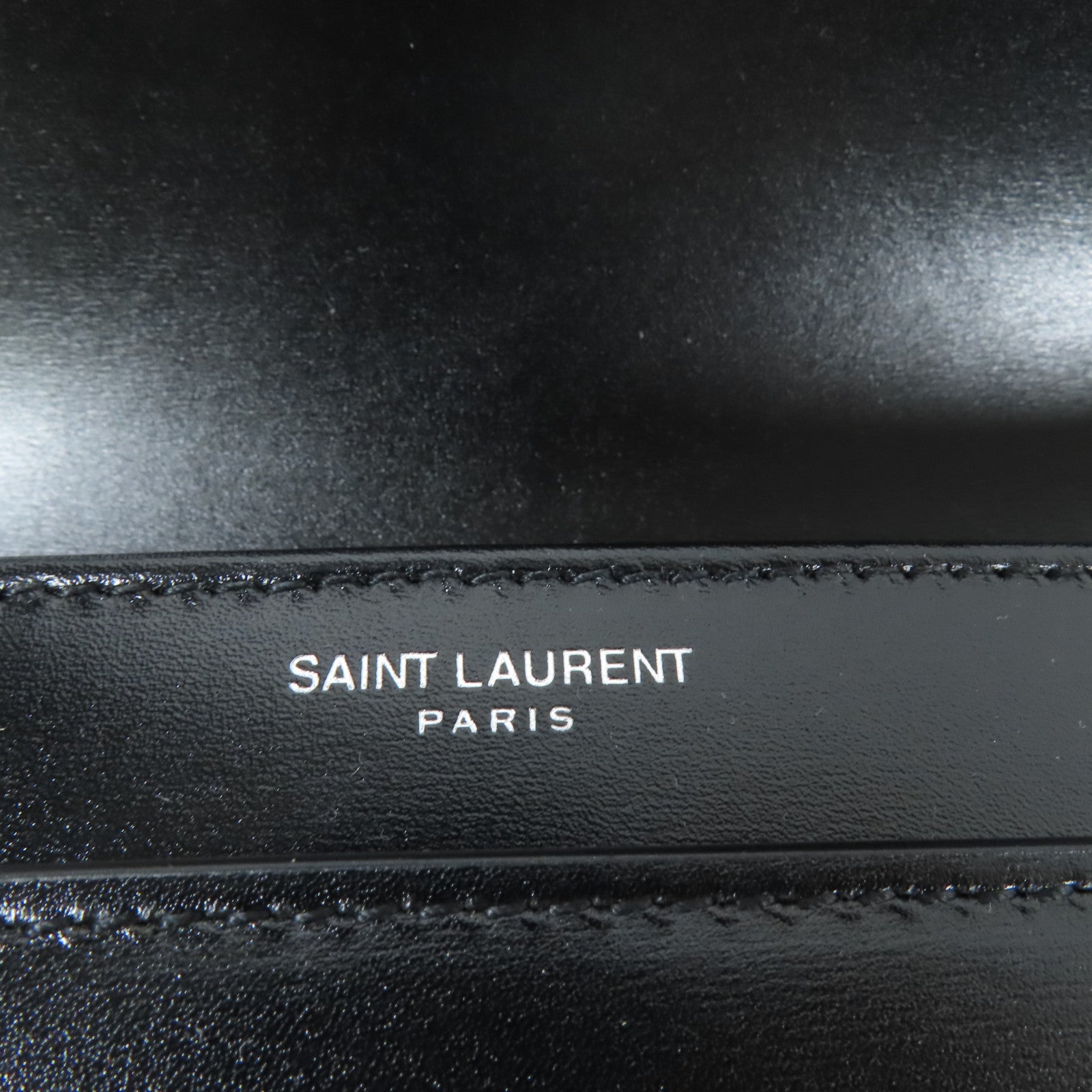 SAINT LAURENT 皮革Shoulder Bag銀扣肩背袋