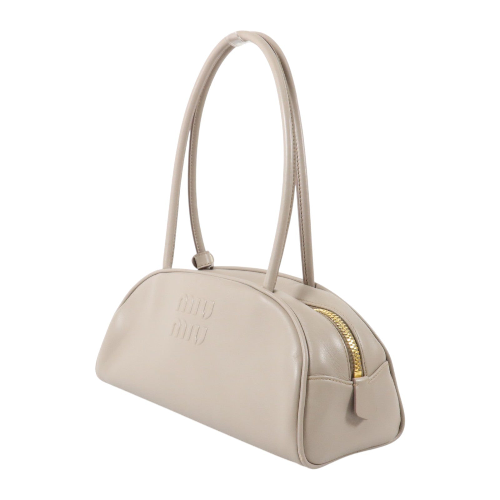 Miu Miu 牛皮皮革Beau金扣肩背袋