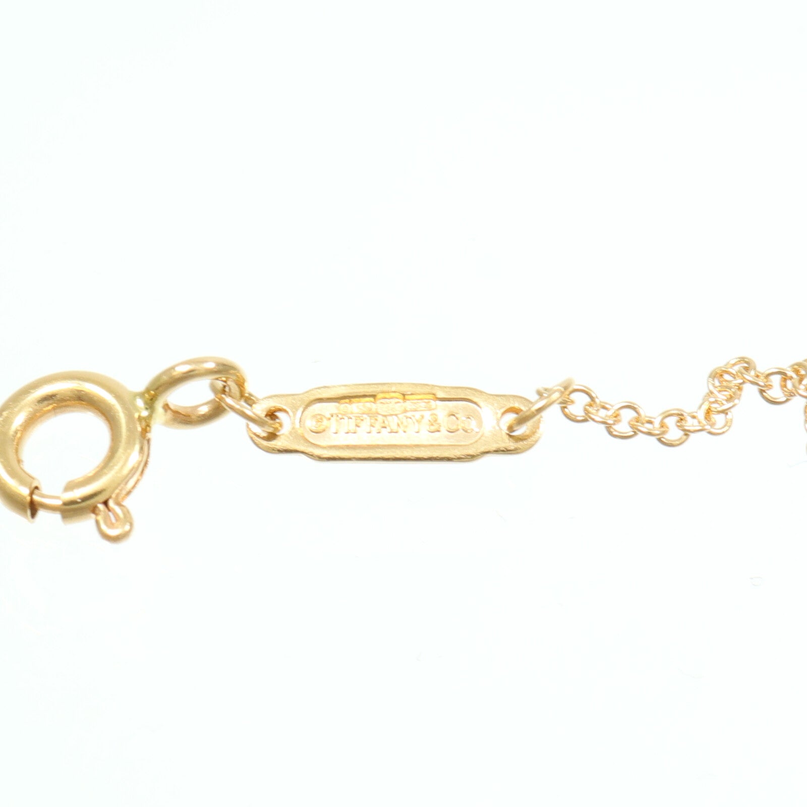 TIFFANY＆CO 18K玫瑰金T Smile Necklace Small項鍊