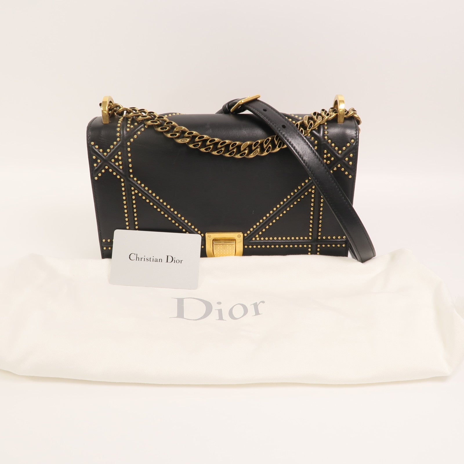 Dior 牛皮皮革Diorama鏈帶肩背袋