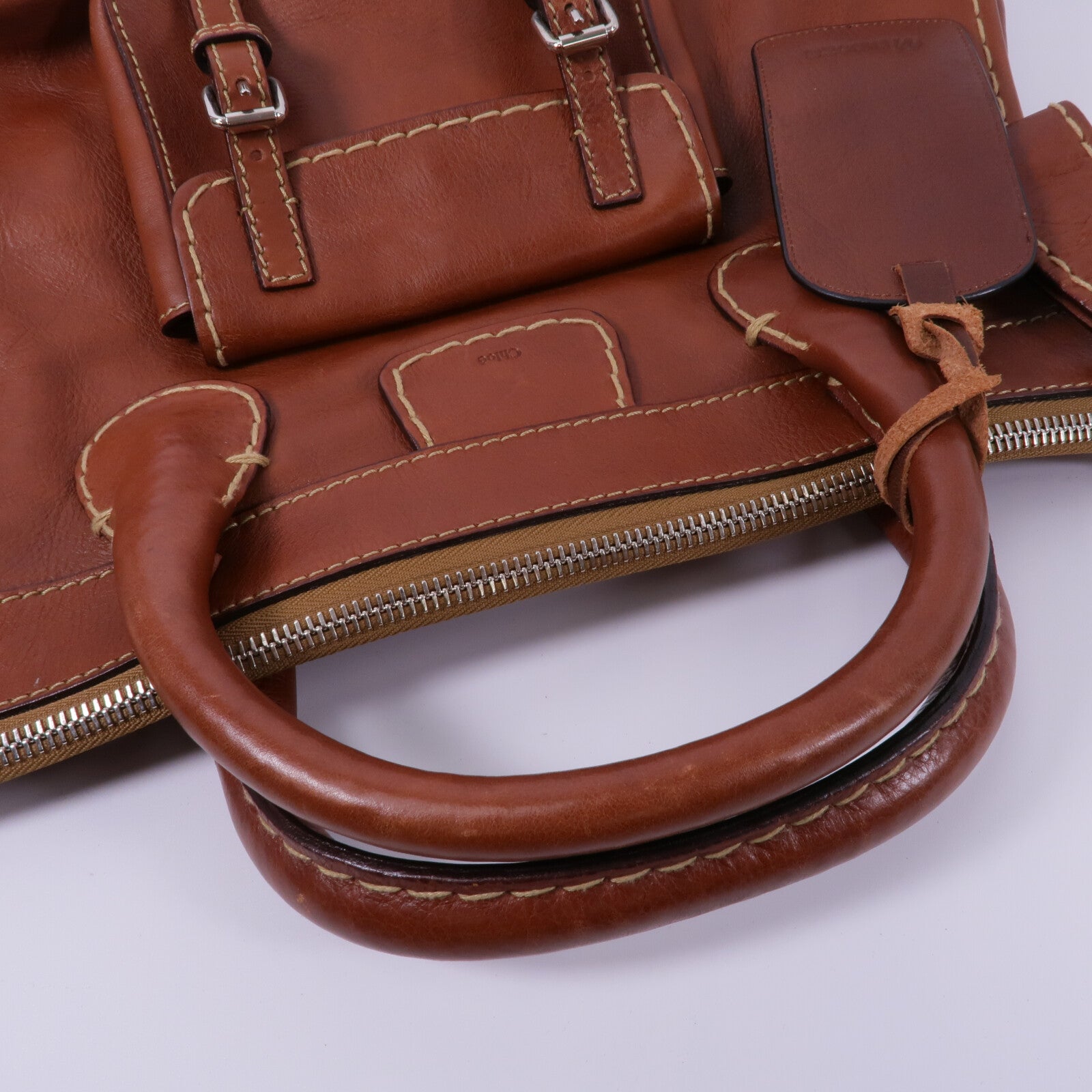 Chloe 牛皮皮革Hand Bag手挽袋