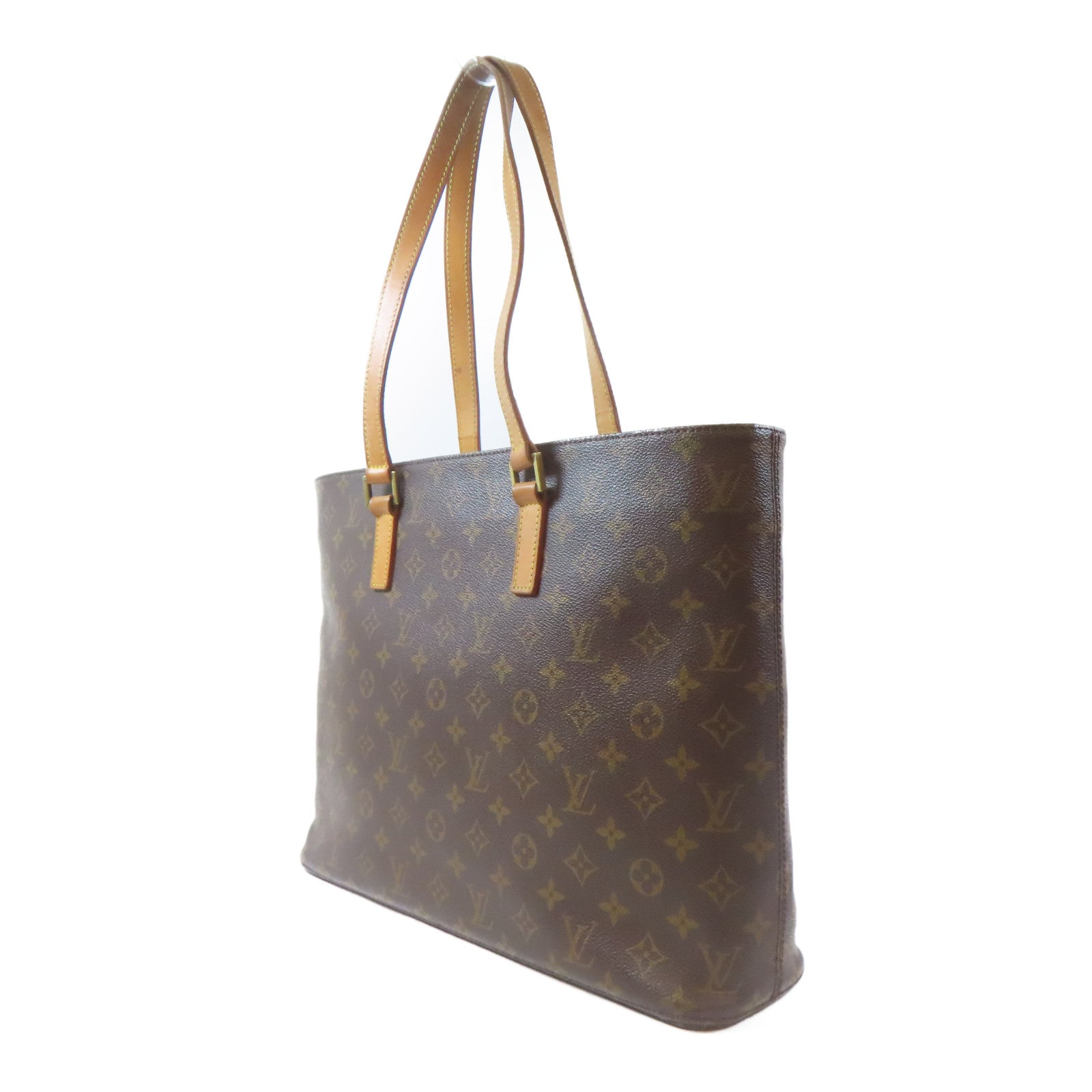 LOUIS VUITTON Monogram Luco Tote Bag金扣手挽袋啡色