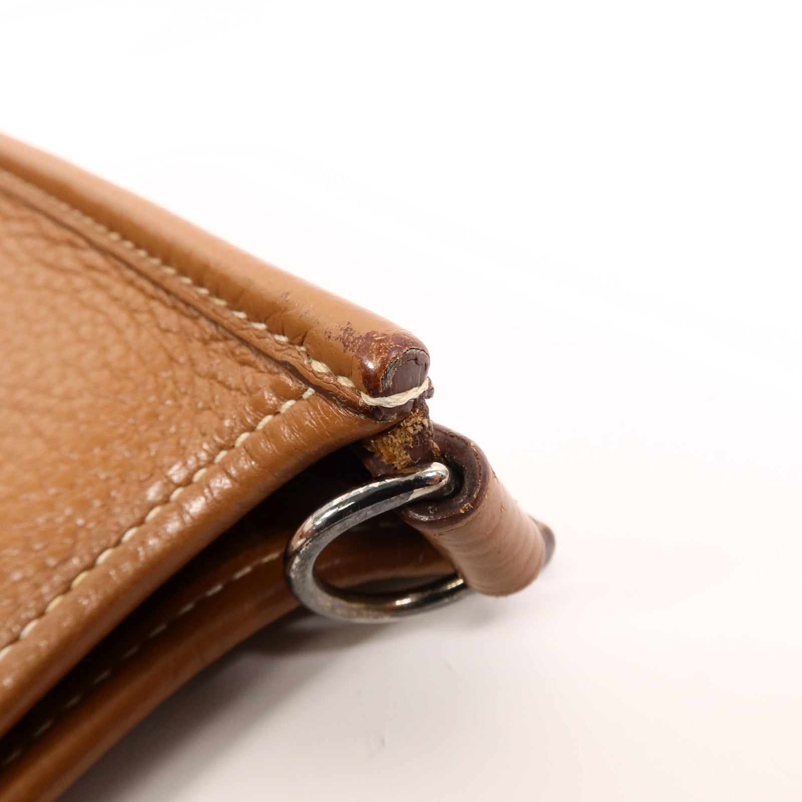 HERMES Clemence皮革Evelyne TPM肩背袋Gold