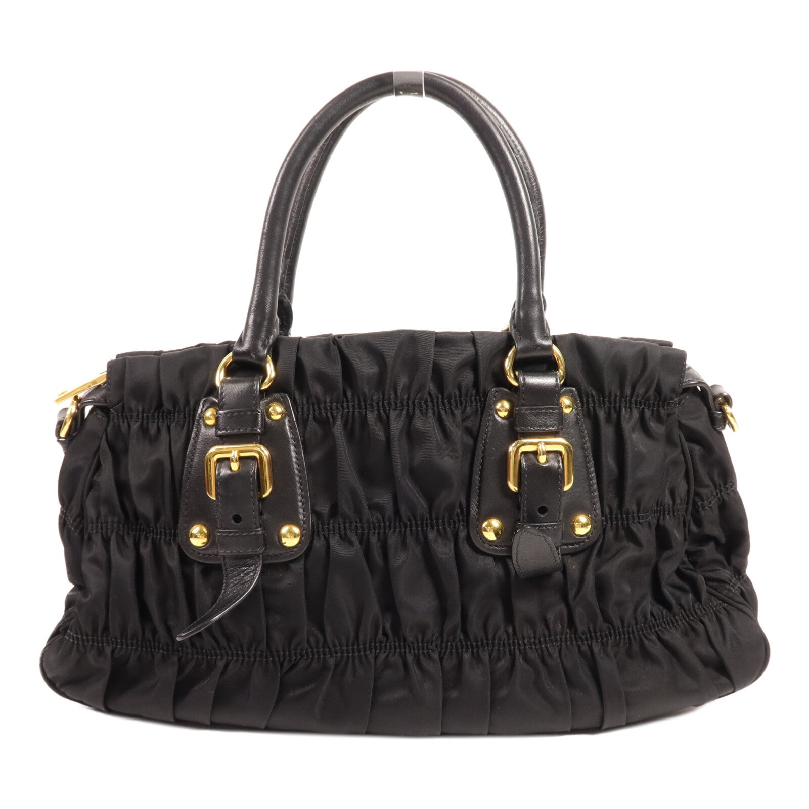 PRADA 尼龍Tessuto Gaufre金扣手挽肩背兩用袋