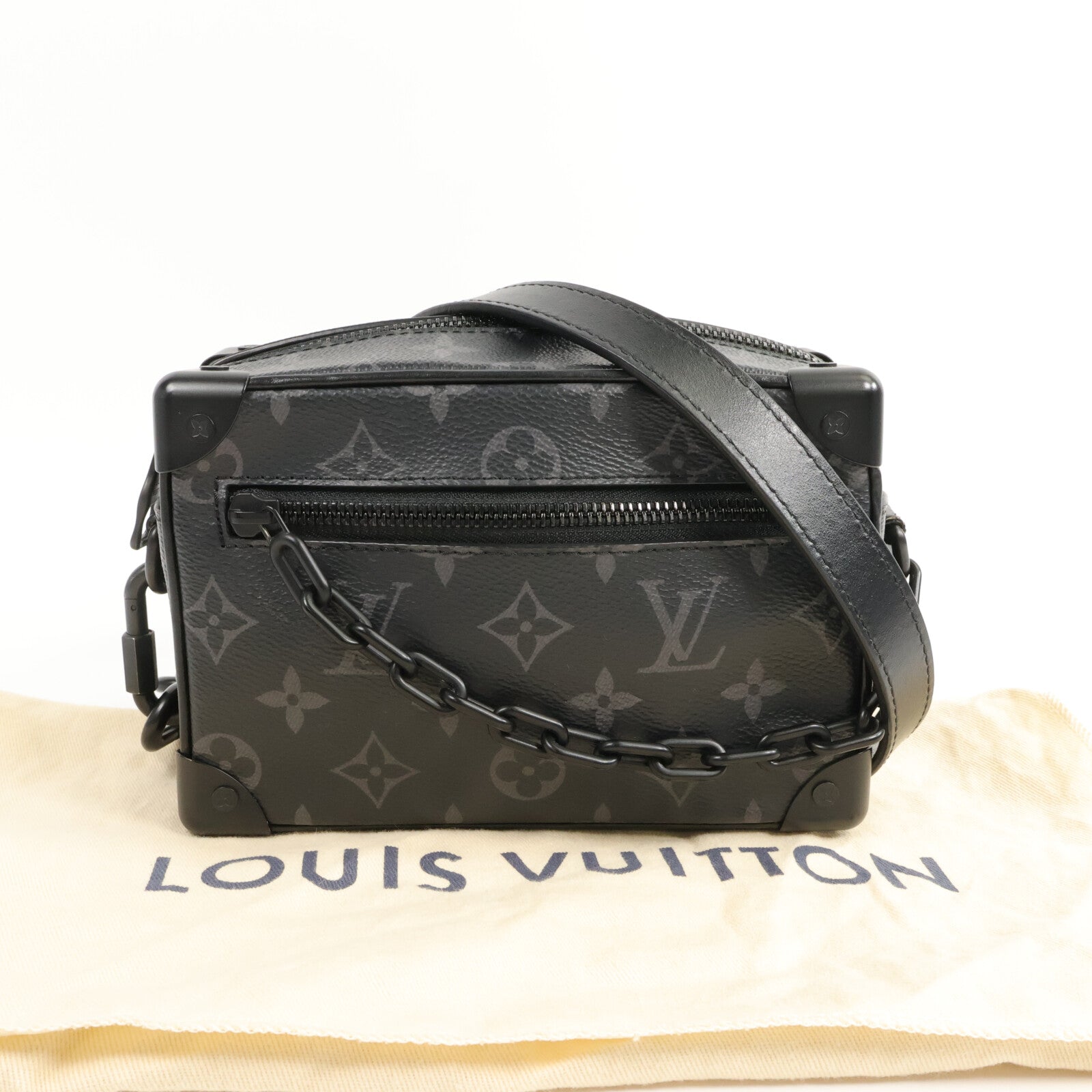 LOUIS VUITTON Monogram Eclipse Mini Soft Trunk肩背袋