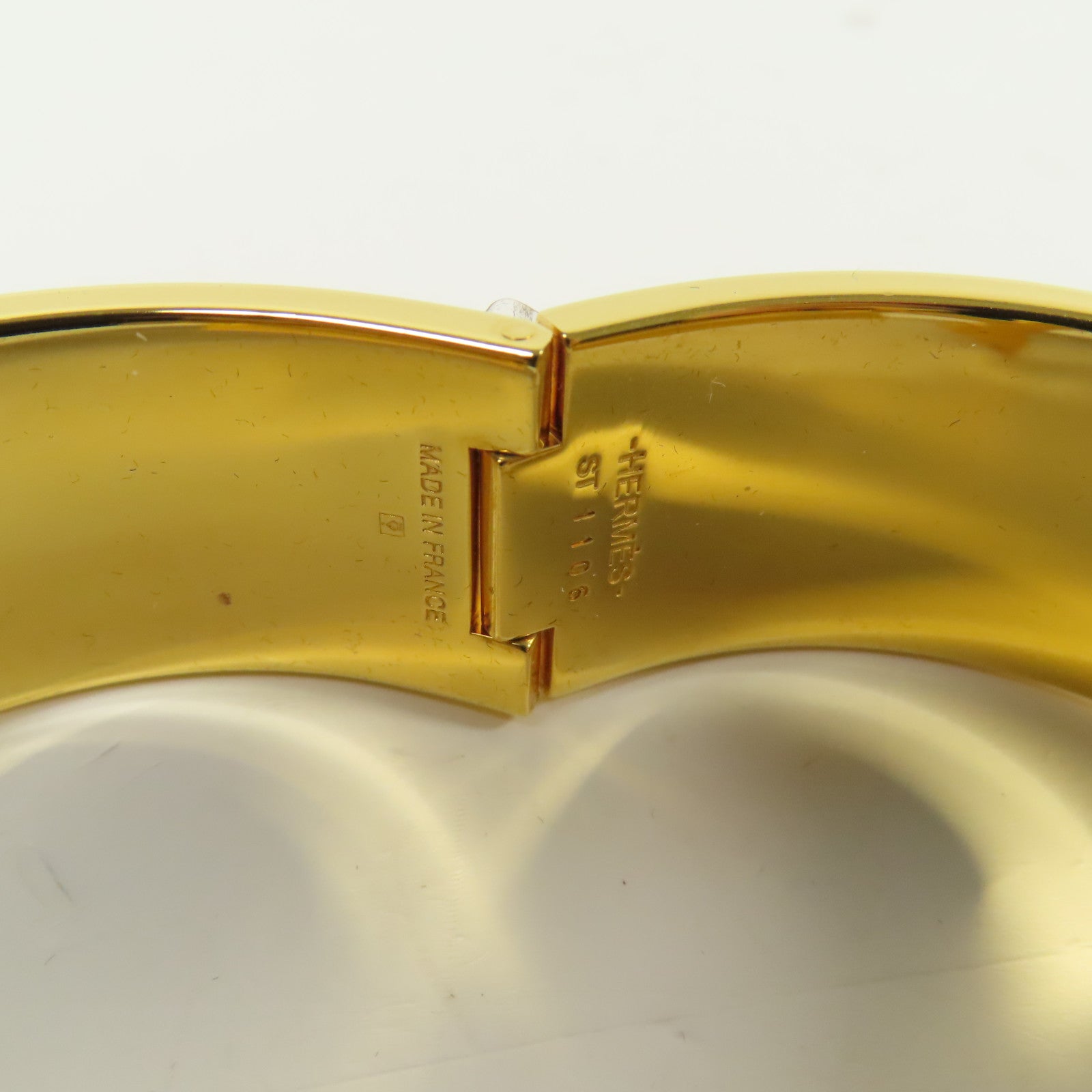 HERMES 金屬Clic Clac H手鐲Orange