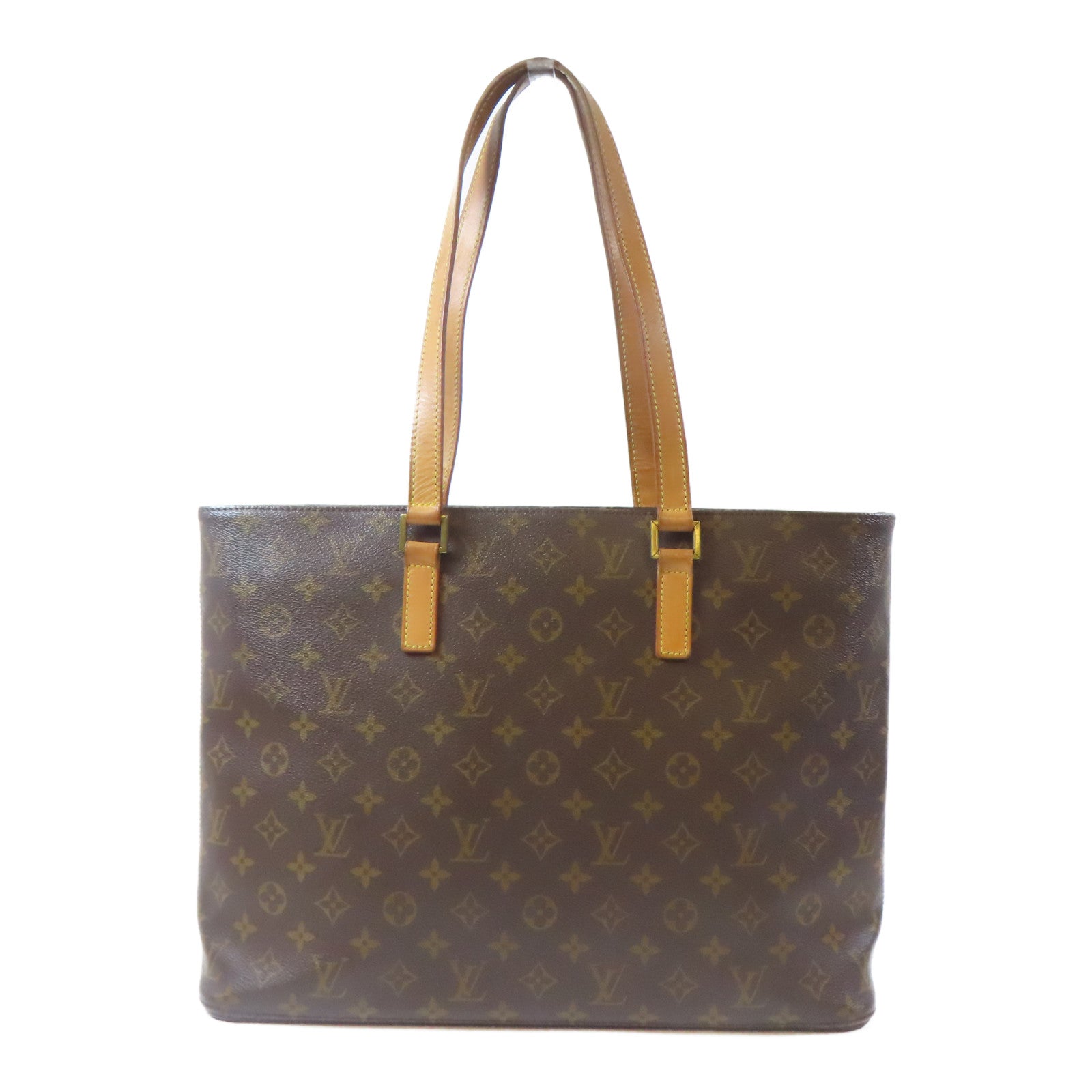 LOUIS VUITTON Monogram Luco Tote Bag金扣手挽袋啡色