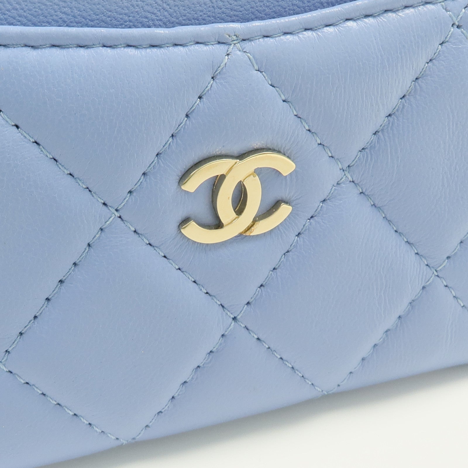 CHANEL 羊皮皮革Card Case金扣卡片套