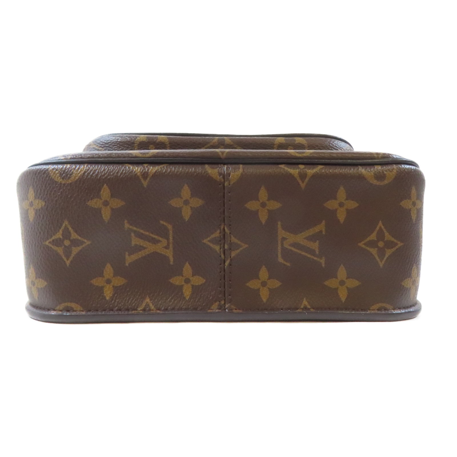 LOUIS VUITTON Monogram Passy Bag金扣鏈帶肩背袋啡色