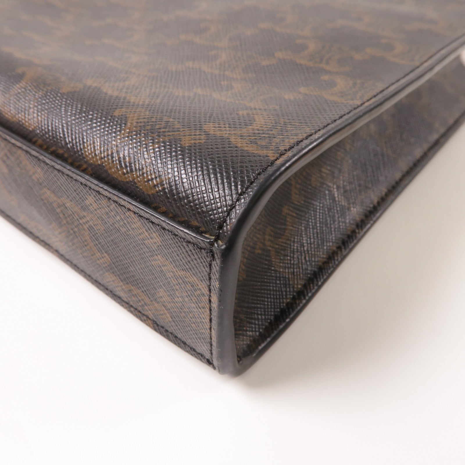 CELINE 帆布Cabas Tote金扣手挽肩背兩用袋