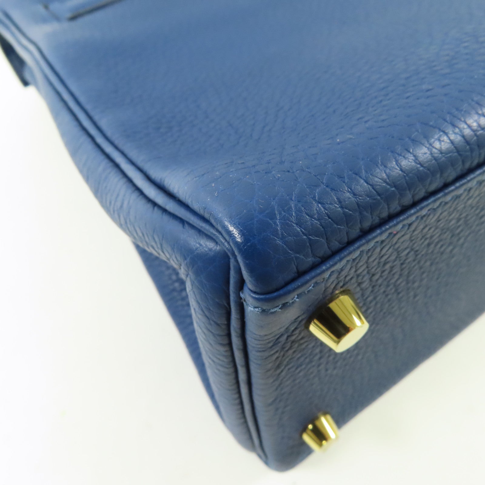 HERMES 【激減優惠】Clemence皮革Kelly 28手挽肩背兩用袋Deep Blue