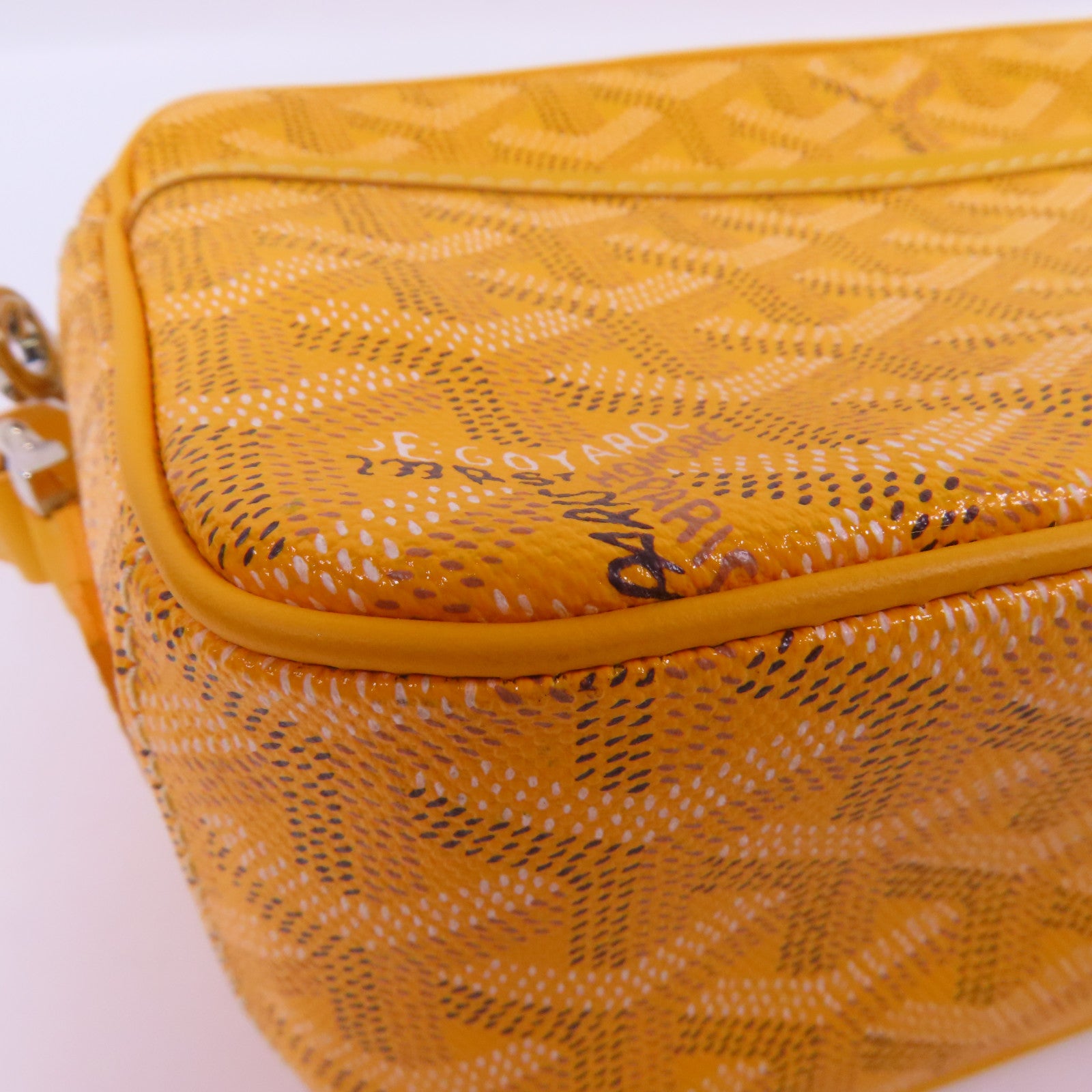 GOYARD 塗層帆布Cap-Vert銀扣肩背袋