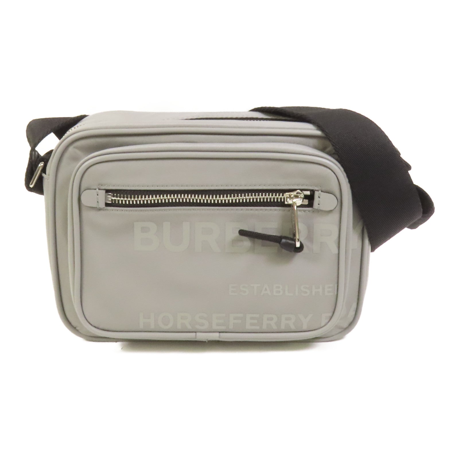 BURBERRY 尼龍Shoulder Bag銀扣肩背袋