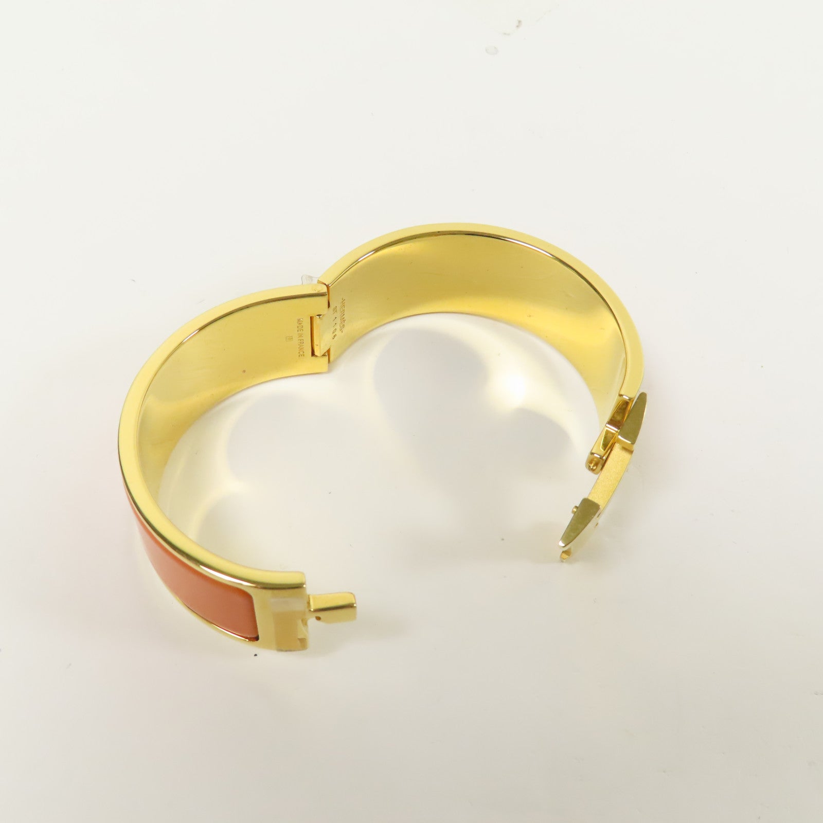 HERMES 金屬Clic Clac H手鐲Orange
