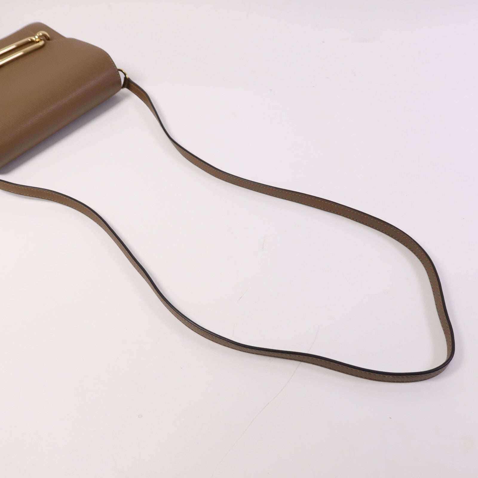 HERMES Evercolor皮革Mini Roulis金扣肩背袋