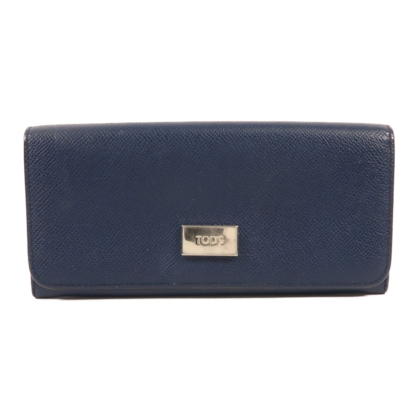 TOD'S 【激減優惠】牛皮皮革Long Wallet銀扣長錢包