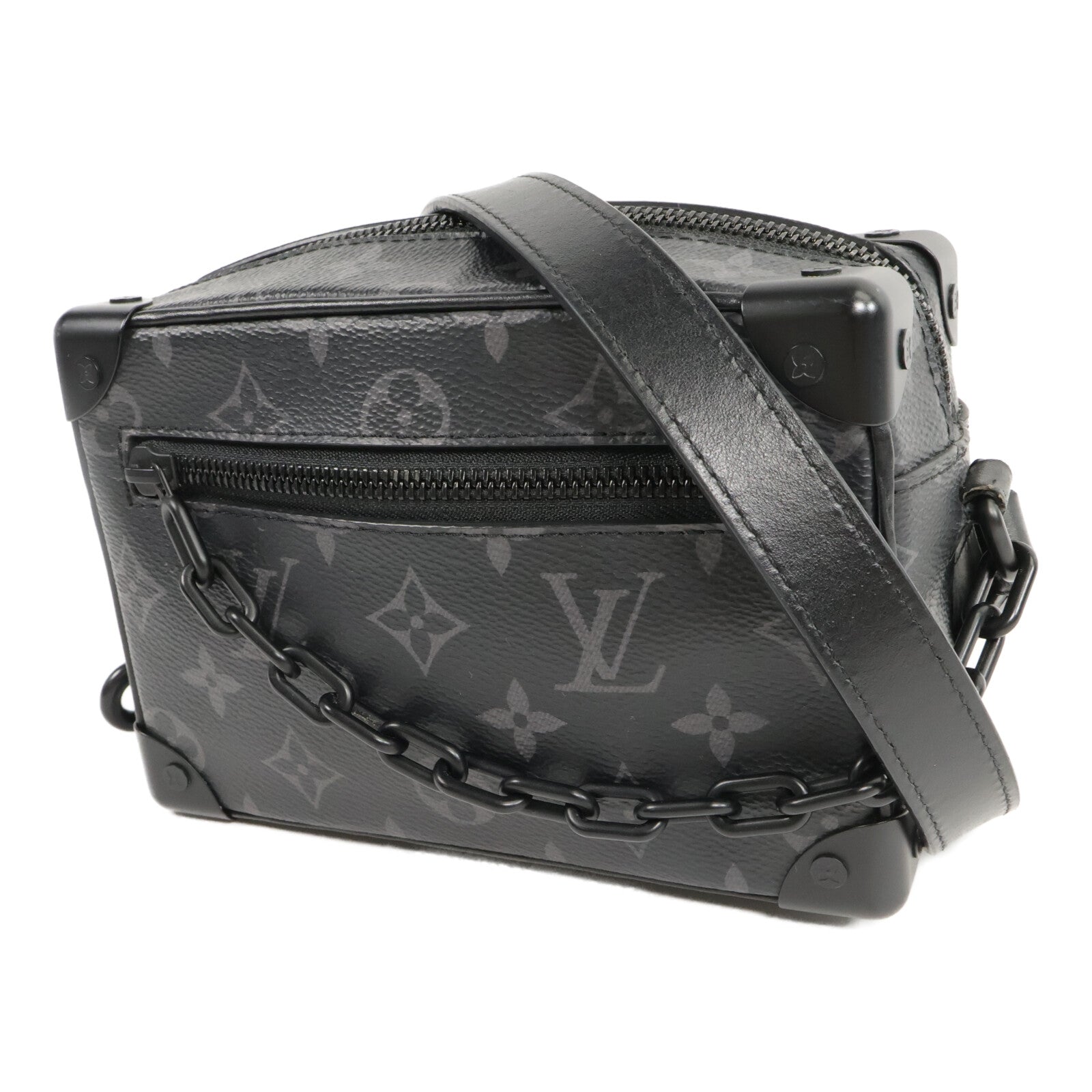 LOUIS VUITTON Monogram Eclipse Mini Soft Trunk肩背袋