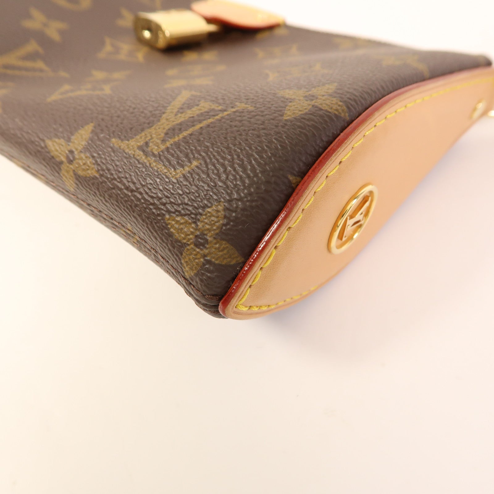 LOUIS VUITTON Monogram Pochette Tirette金扣肩背袋