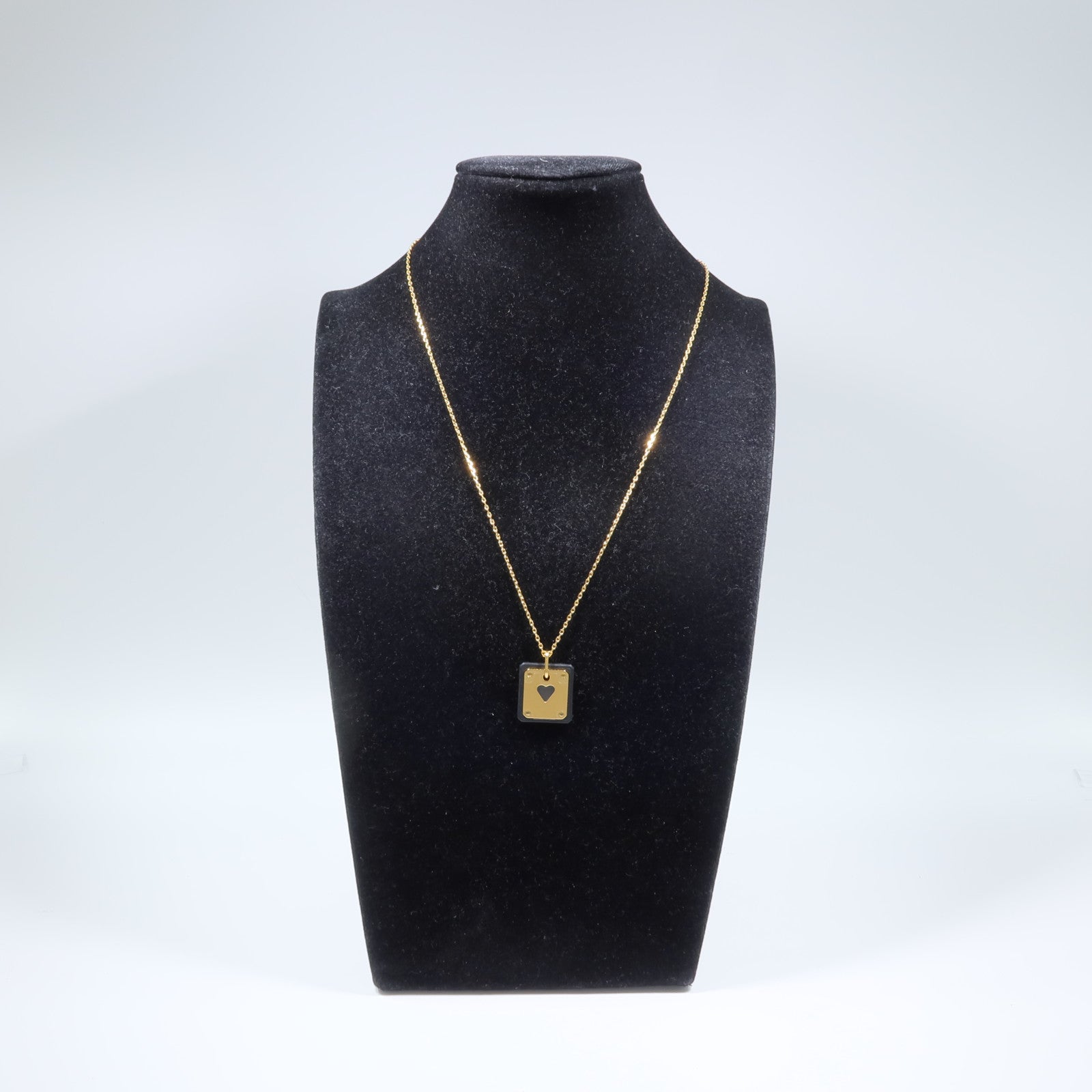 HERMES Swift皮革/金屬As Coeur Necklace項鏈