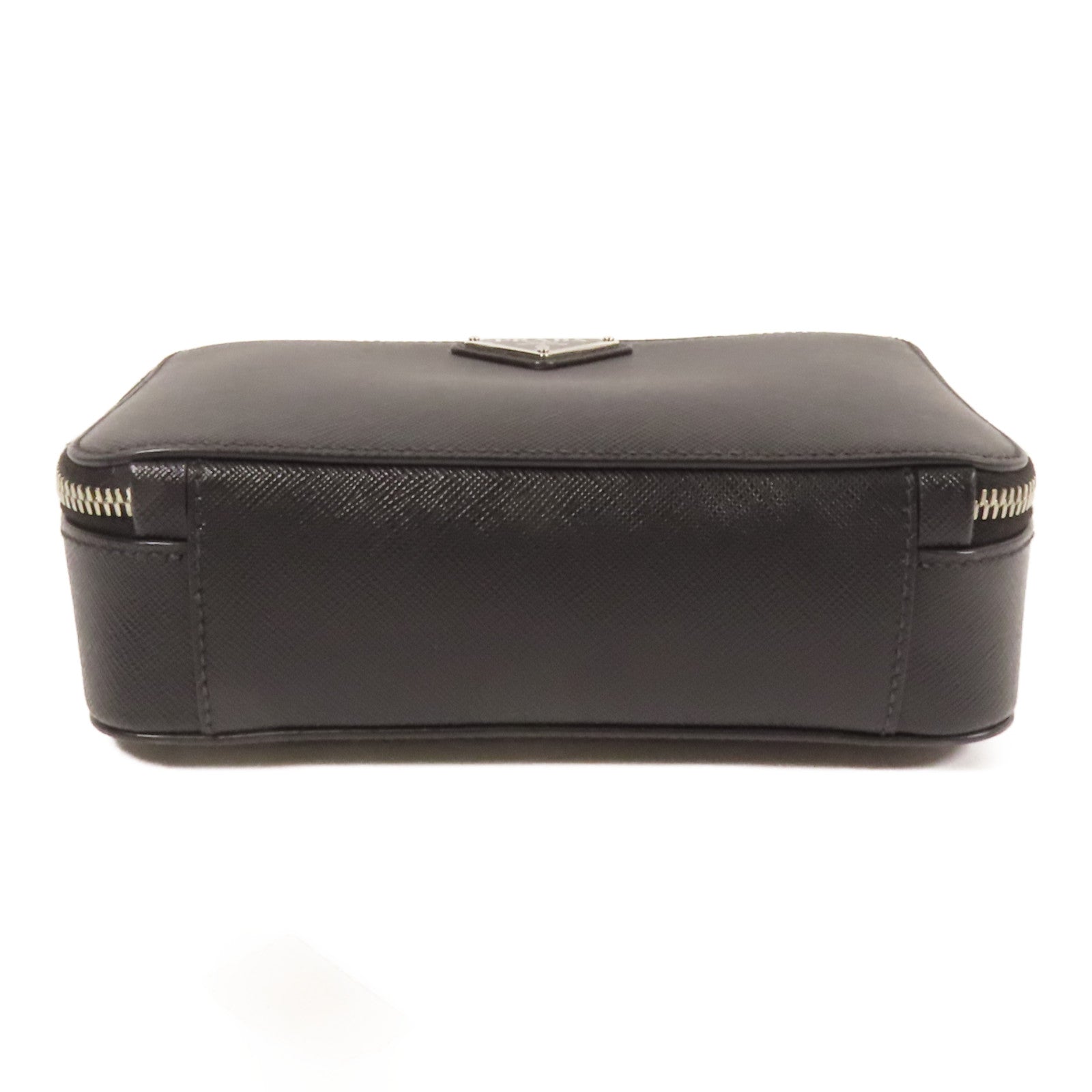 PRADA Saffiano皮革Shoulder Bag銀扣肩背袋