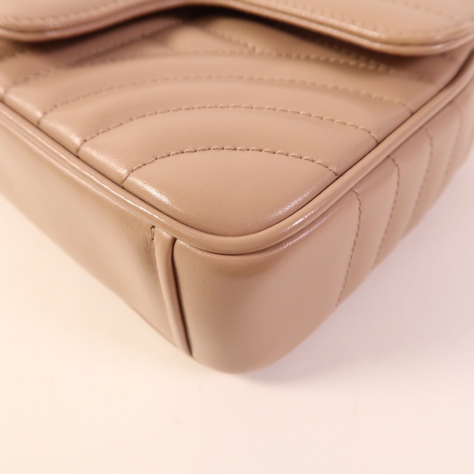 PRADA 牛皮皮革Chain Shoulder Bag銀扣鏈帶肩背袋