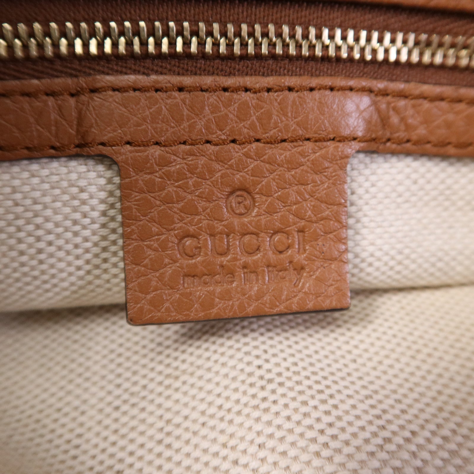 GUCCI 牛皮皮革2 Way Shoulder Bag金扣手挽肩背兩用袋